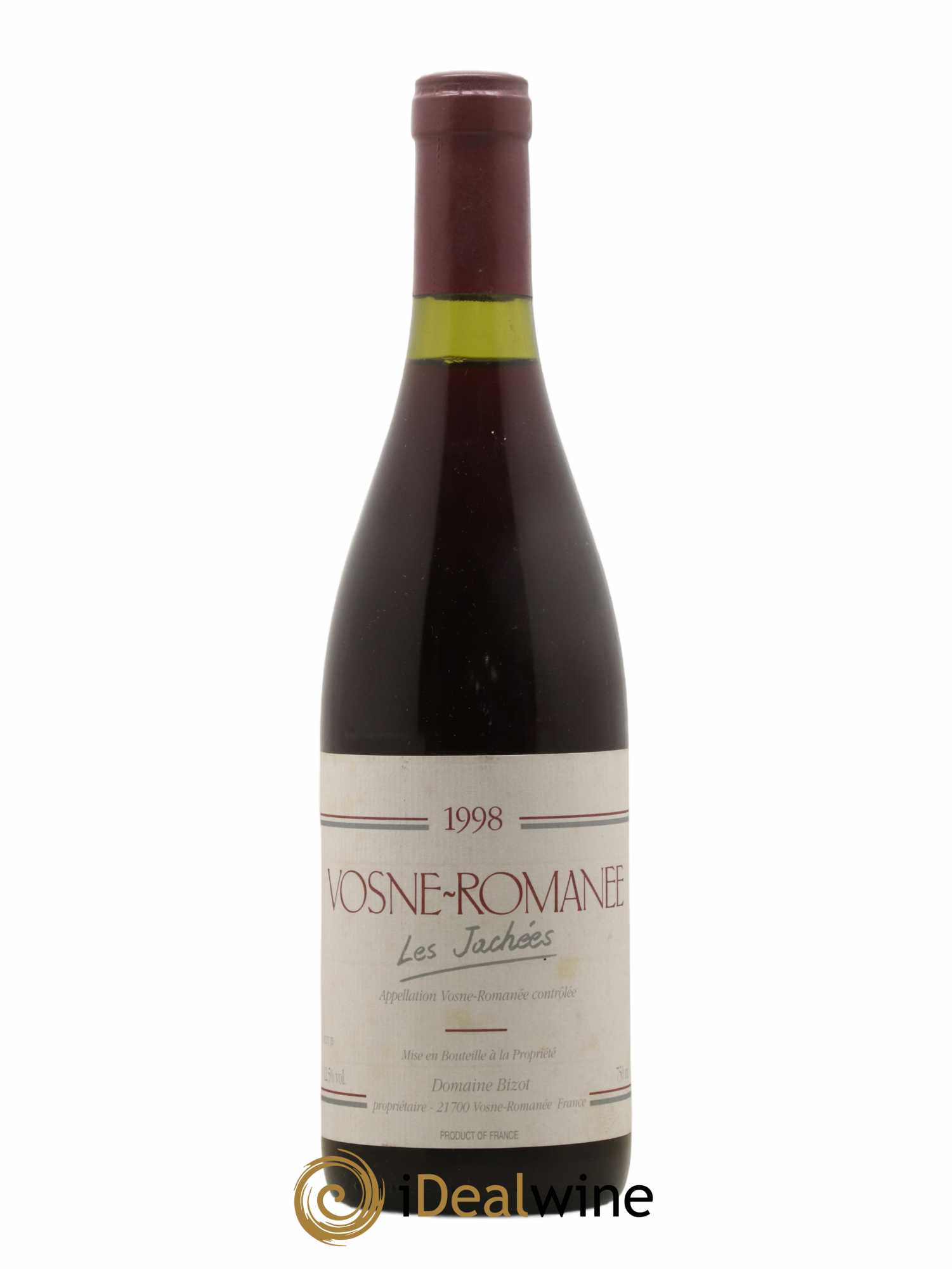 Vosne-Romanée Les Jachées Bizot (Domaine) 1998 - Lot de 1 bouteille - 0