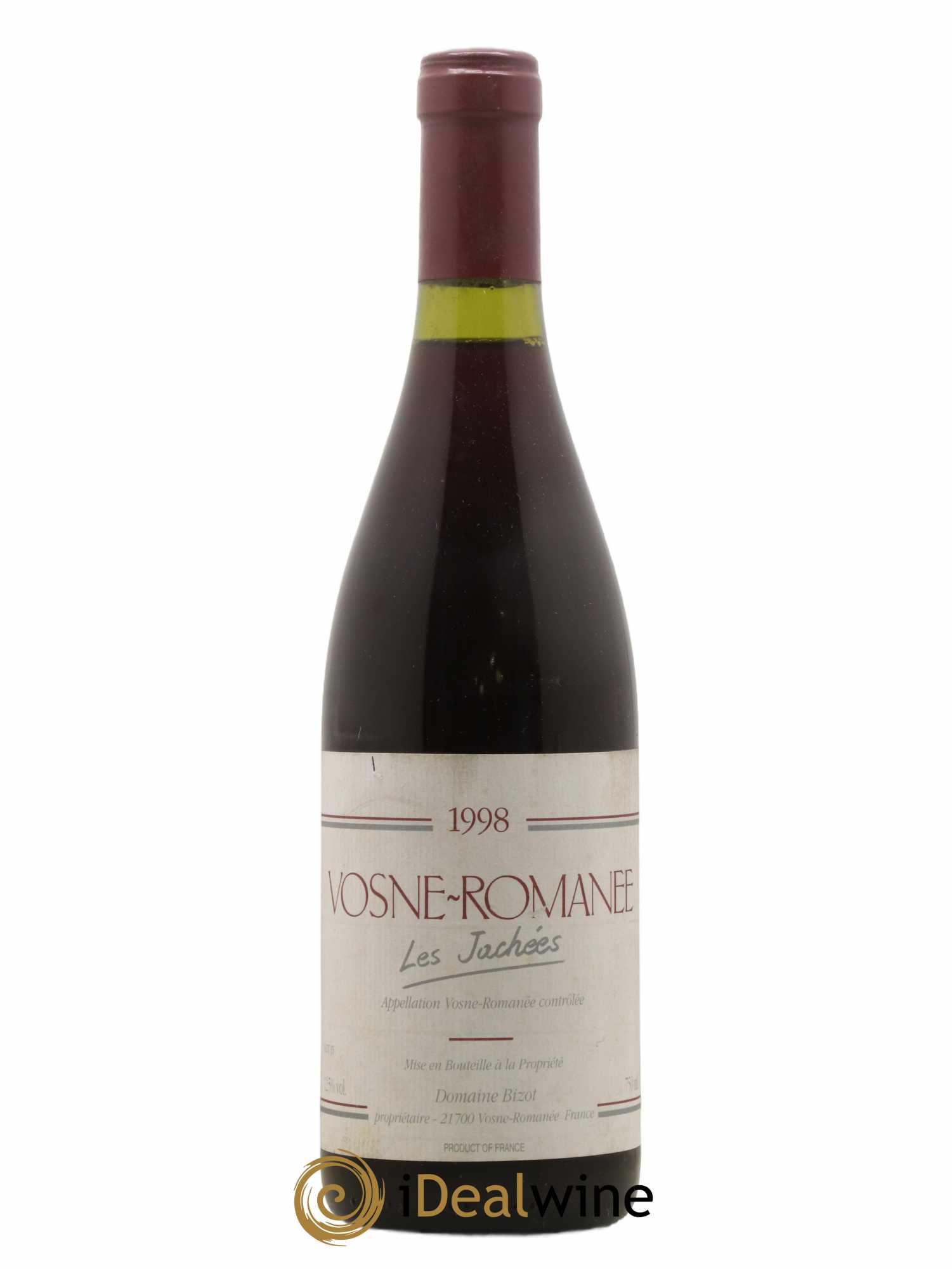 Vosne-Romanée Les Jachées Bizot (Domaine) 1998 - Lot de 1 bouteille - 0