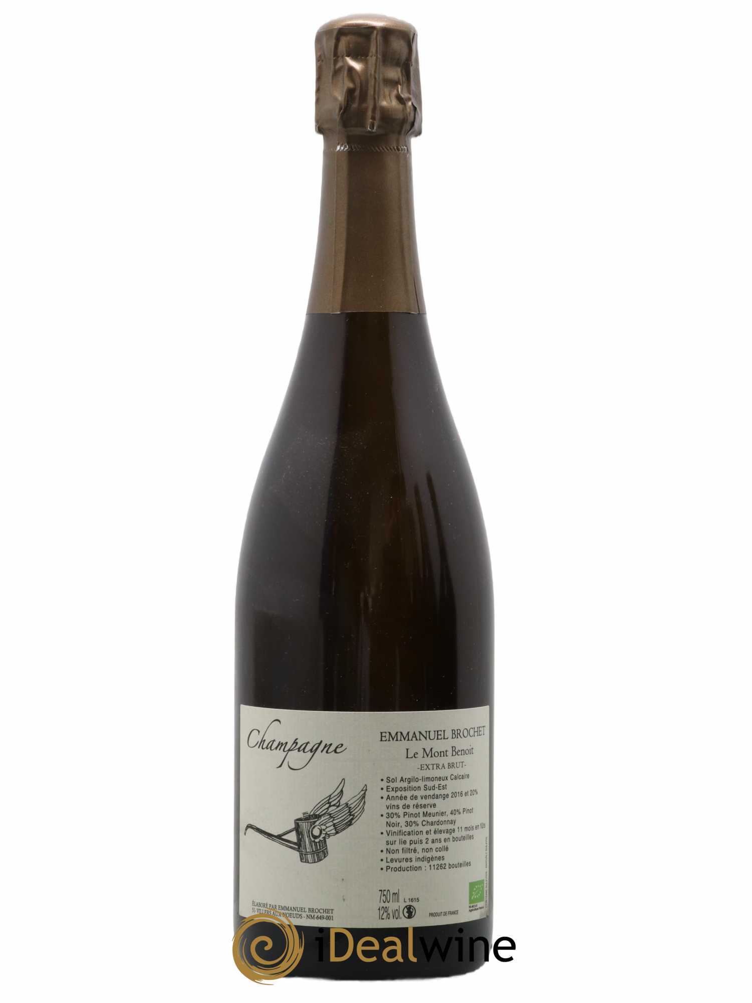 Le Mont Benoit Extra-Brut Emmanuel Brochet - Lot de 1 bouteille - 0