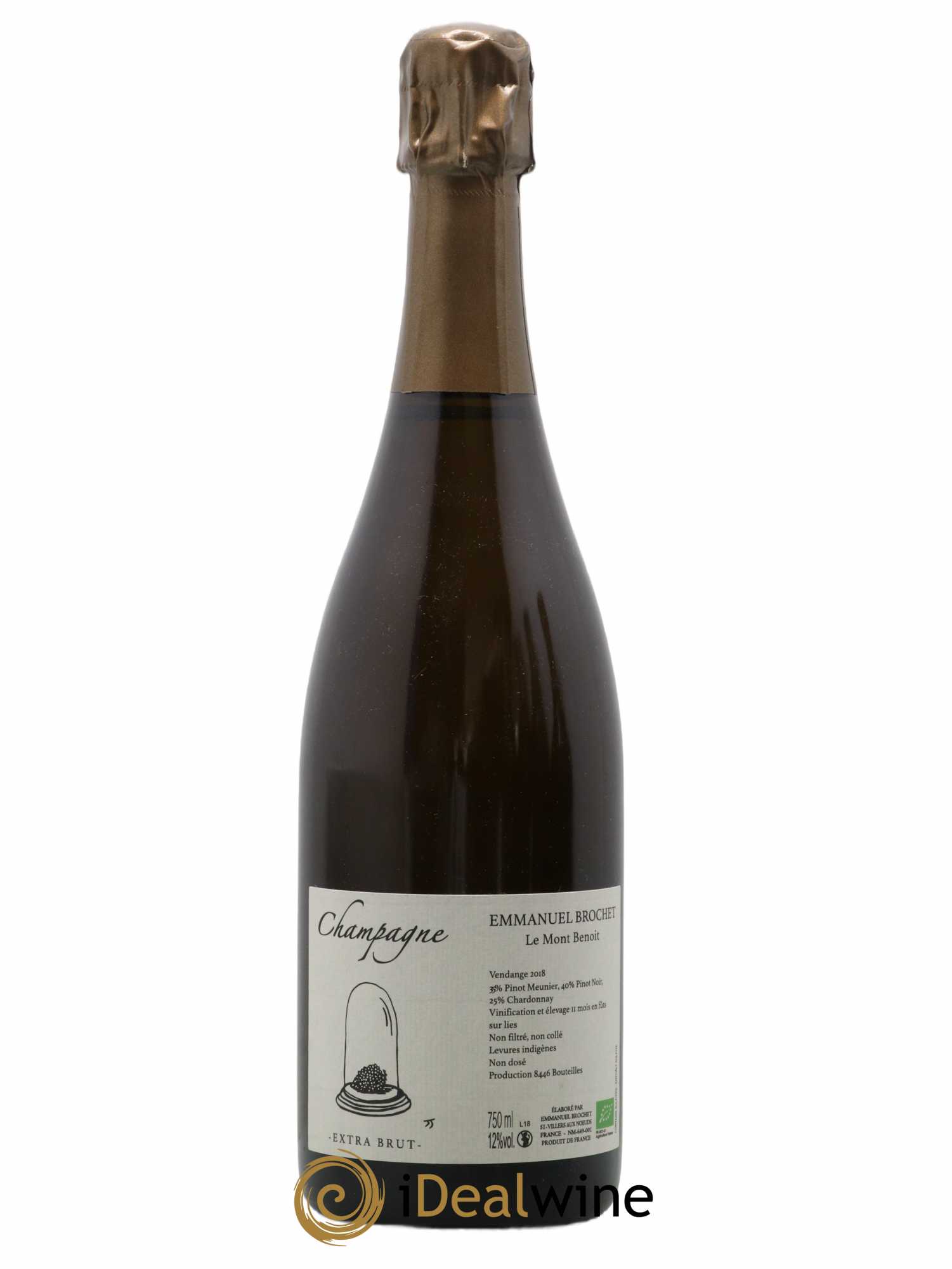 Le Mont Benoit Extra-Brut Emmanuel Brochet 2018 - Lot de 1 bouteille - 0