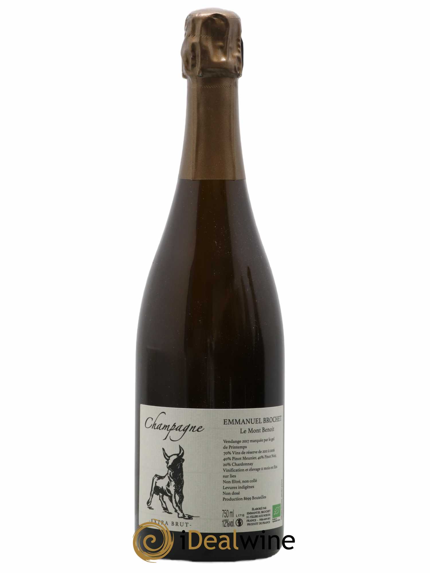 Le Mont Benoit Extra-Brut Emmanuel Brochet - Lot de 1 bouteille - 0