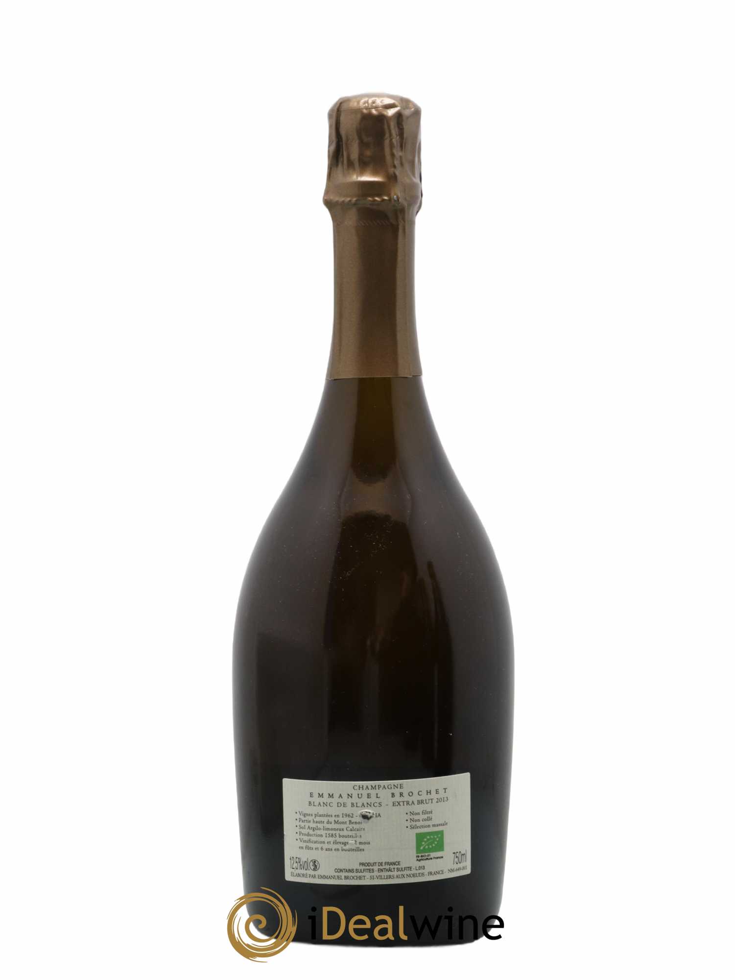 Blanc de Blancs Extra-Brut Les Hauts Chardonnays Emmanuel Brochet 2013 - Lot de 1 bouteille - 1
