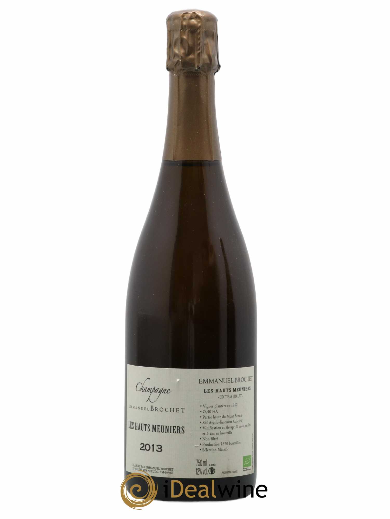 Les Hauts Meuniers Extra-Brut Emmanuel Brochet 2013 - Lot de 1 bouteille - 0