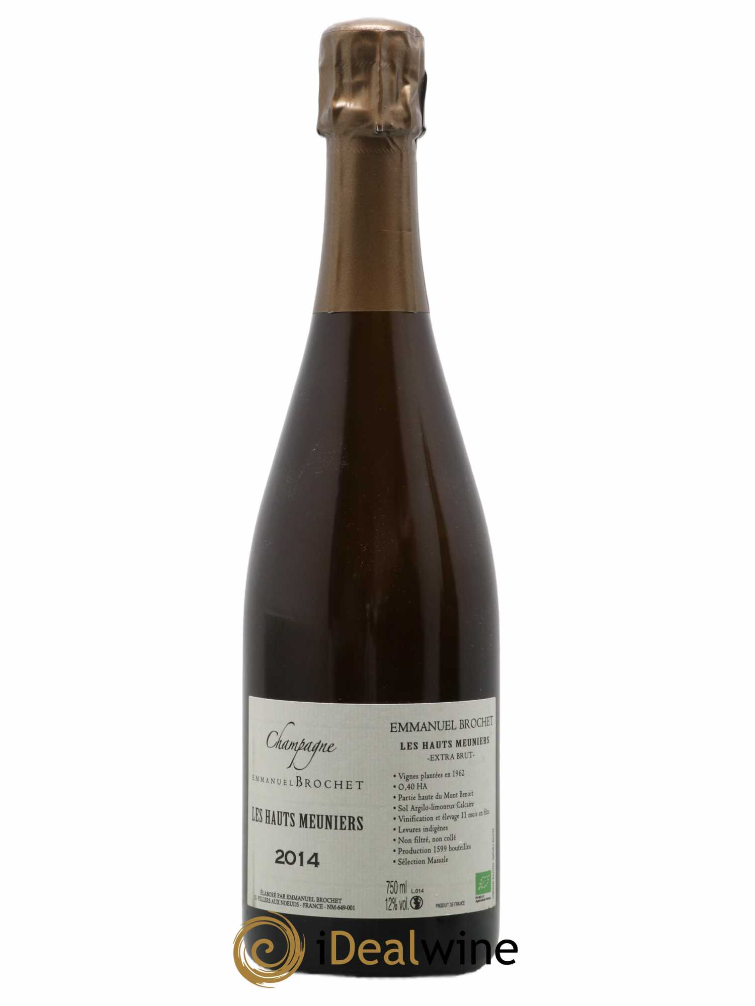 Les Hauts Meuniers Extra-Brut Emmanuel Brochet 2014 - Lot de 1 bouteille - 0