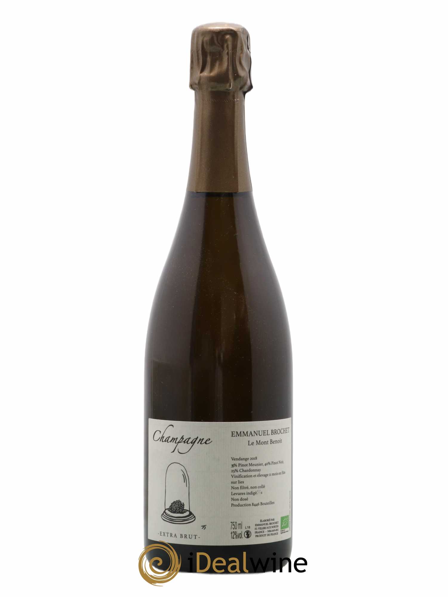 Le Mont Benoit Extra-Brut Emmanuel Brochet 2018 - Lot de 1 bouteille - 0