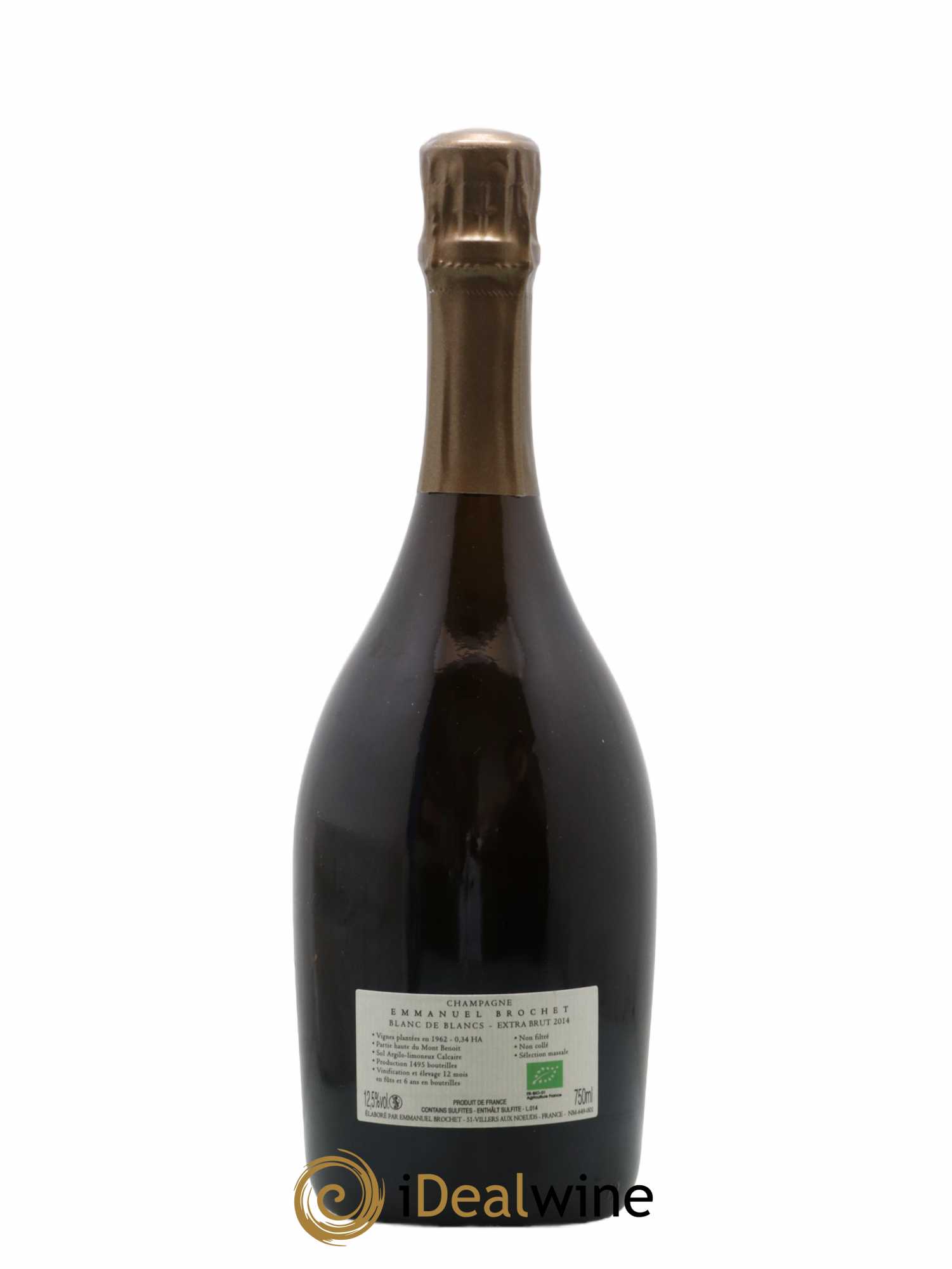 Blanc de Blancs Extra-Brut Les Hauts Chardonnays Emmanuel Brochet 2014 - Lot of 1 bottle - 1