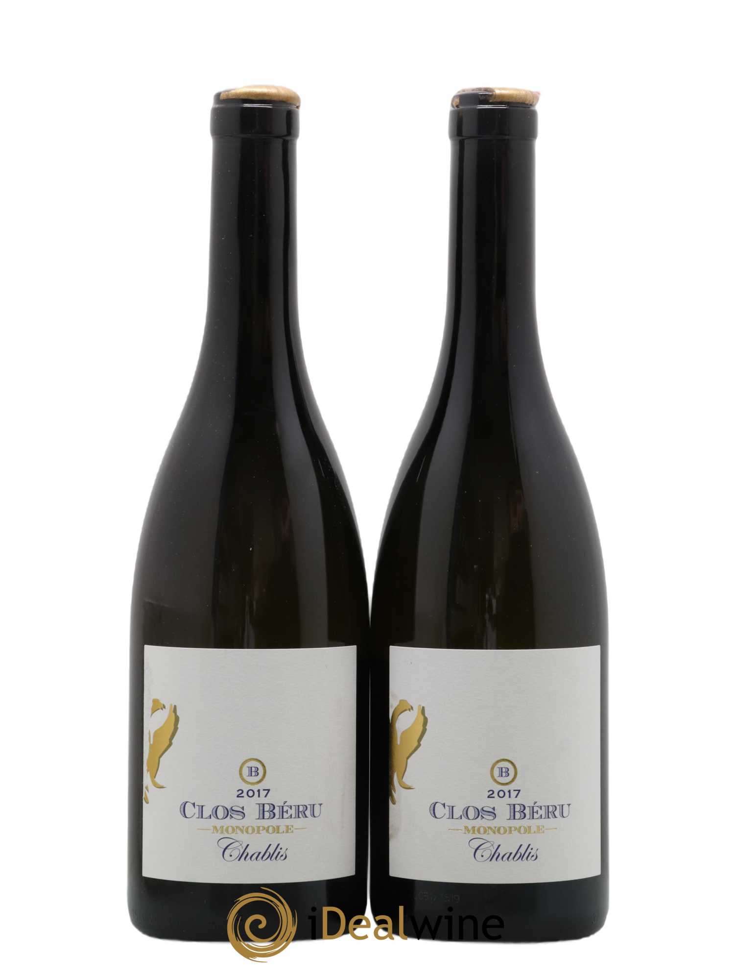 Chablis Clos Béru Monopole Château de Béru 2017 - Lot de 2 bouteilles - 0