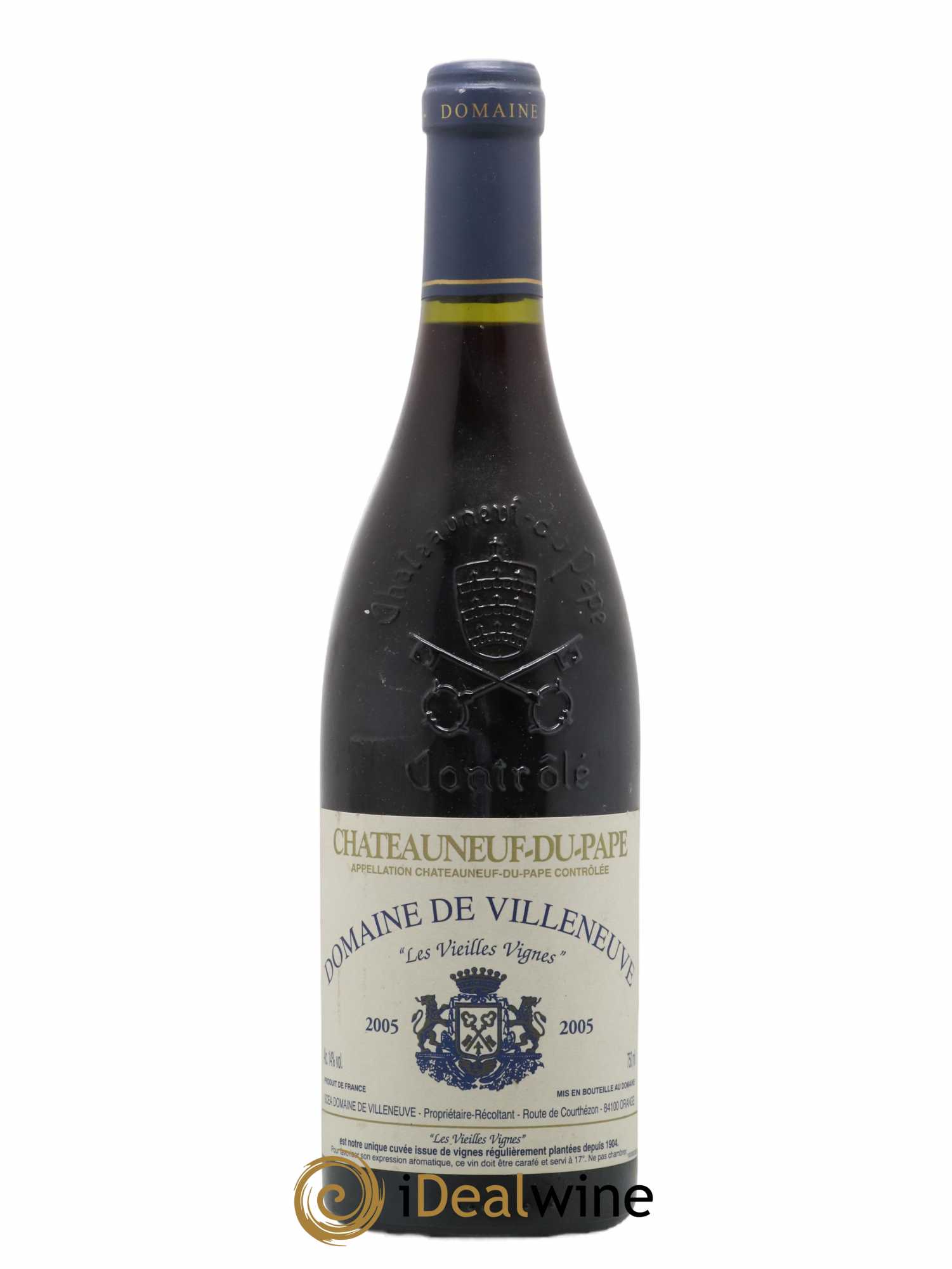 Châteauneuf-du-Pape Vieilles Vignes Domaine de Villeneuve 2005 - Lot de 1 bouteille - 0