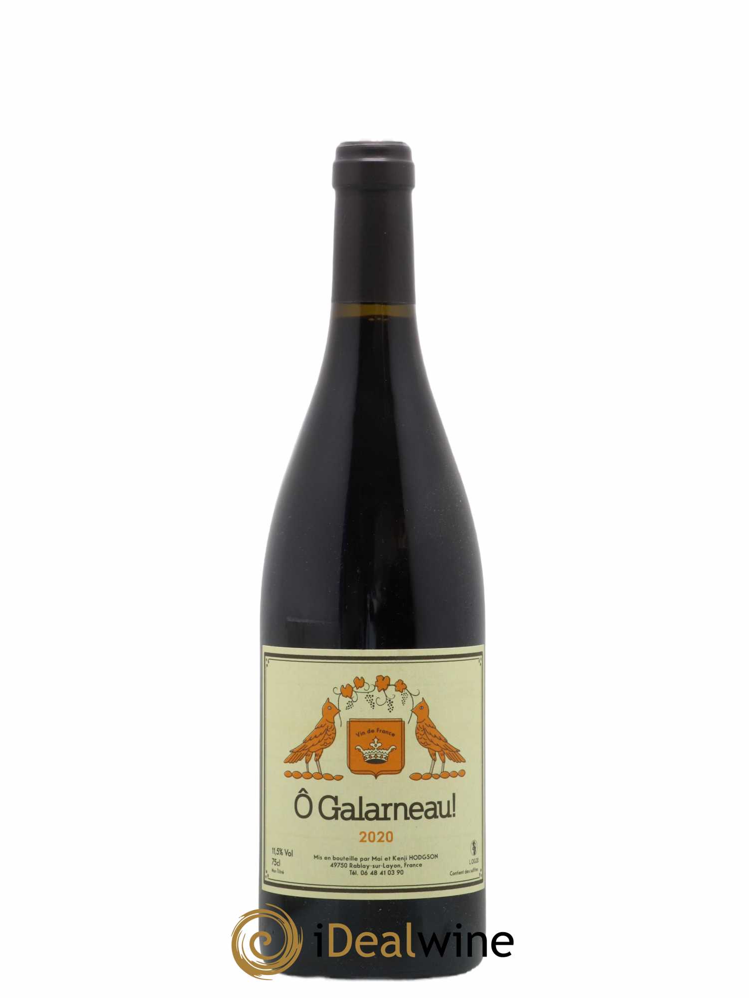 Vin de France O Galarneau Mai & Kenji Hodgson 2020 - Lot de 1 bouteille - 0