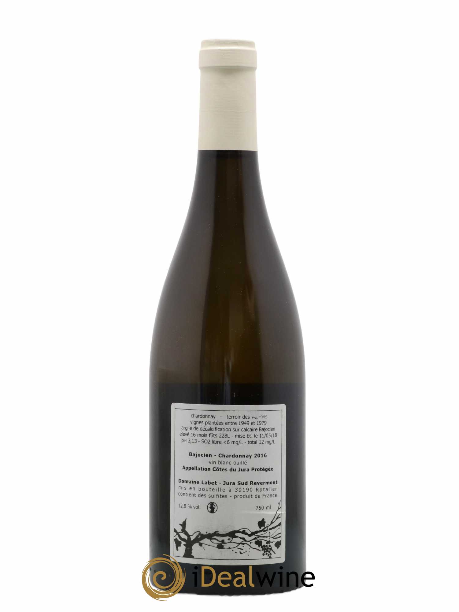 Côtes du Jura Chardonnay Bajocien Romain - Julien - Charline Labet 2016 - Lot de 1 bouteille - 1