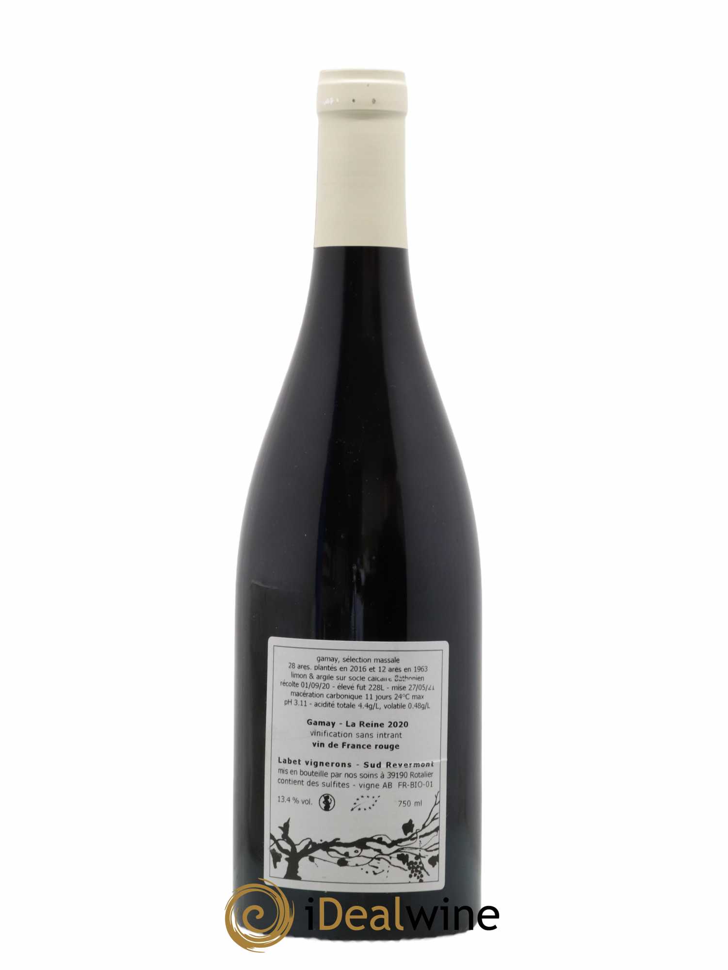 Vin de France Gamay La Reine Labet (Domaine) 2020 - Lot de 1 bouteille - 1