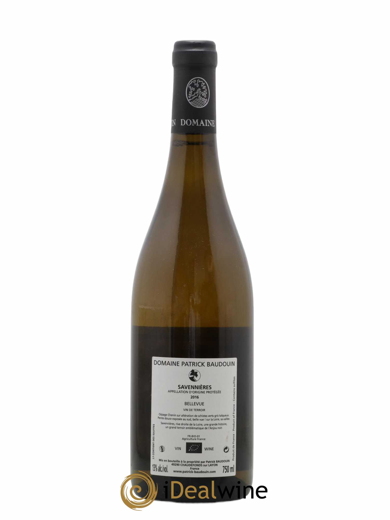 Savennières Bellevue Patrick Baudouin 2016 - Lot de 1 bouteille - 1