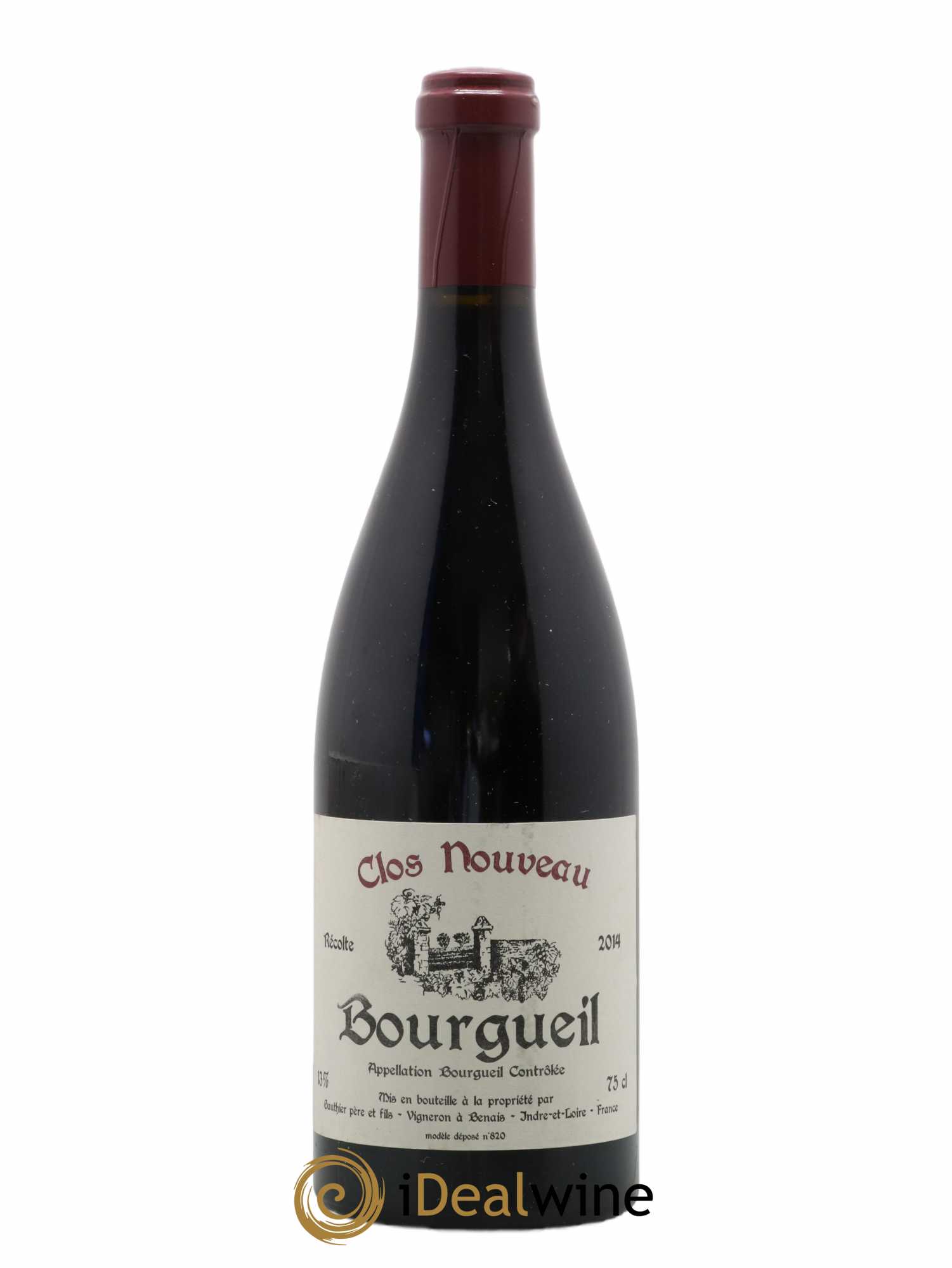 Bourgueil Clos Nouveau Domaine du Bel Air 2014 - Lot de 1 bouteille - 0