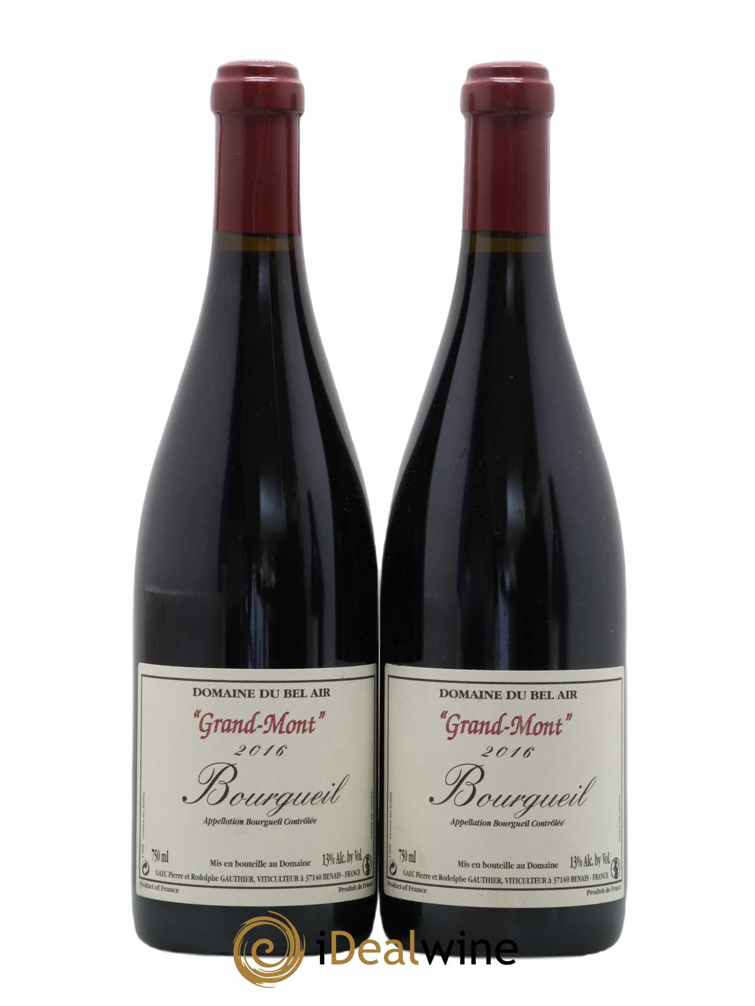 Bourgueil Grand Mont Domaine du Bel Air 2016 - Lot de 2 bouteilles - 0