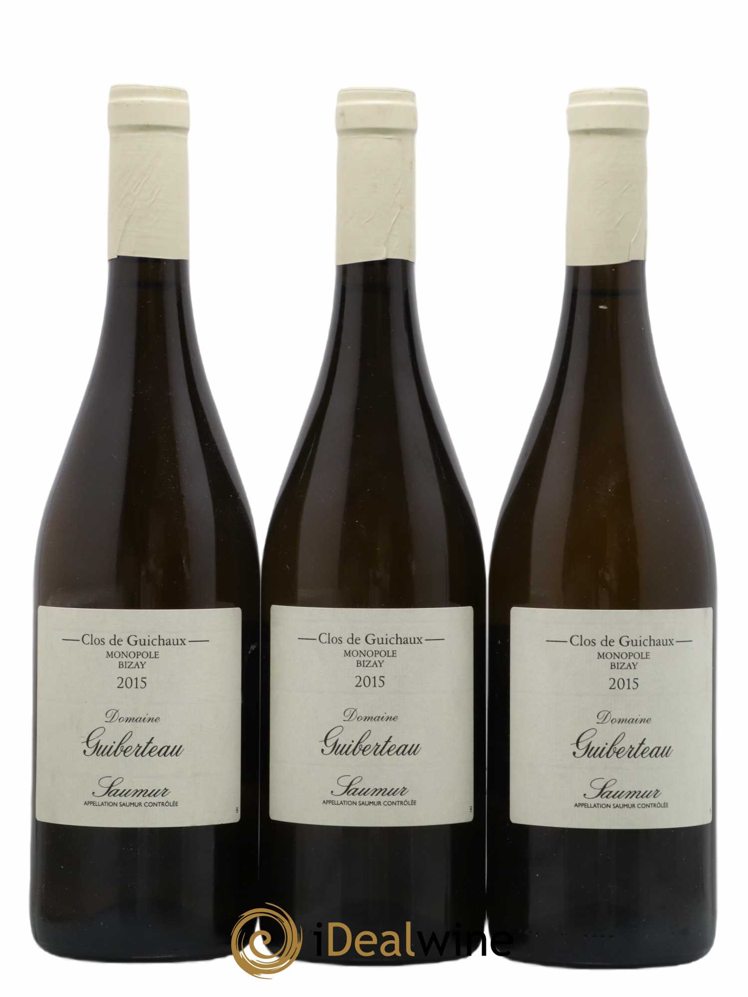 Saumur Clos de Guichaux Domaine Guiberteau 2015 - Lot de 3 bouteilles - 0