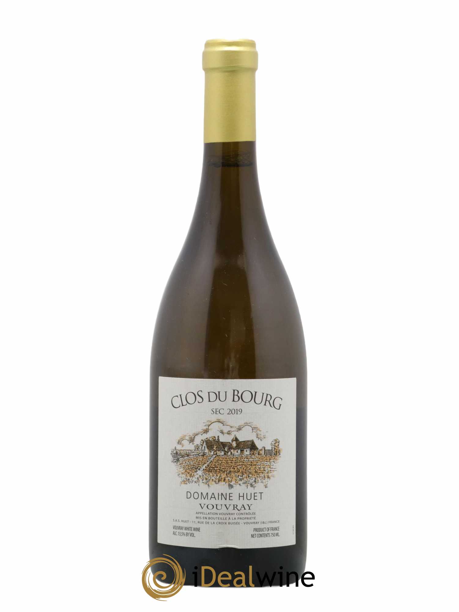 Vouvray Clos du Bourg Sec Domaine Huet 2019 - Lot de 1 bouteille - 0