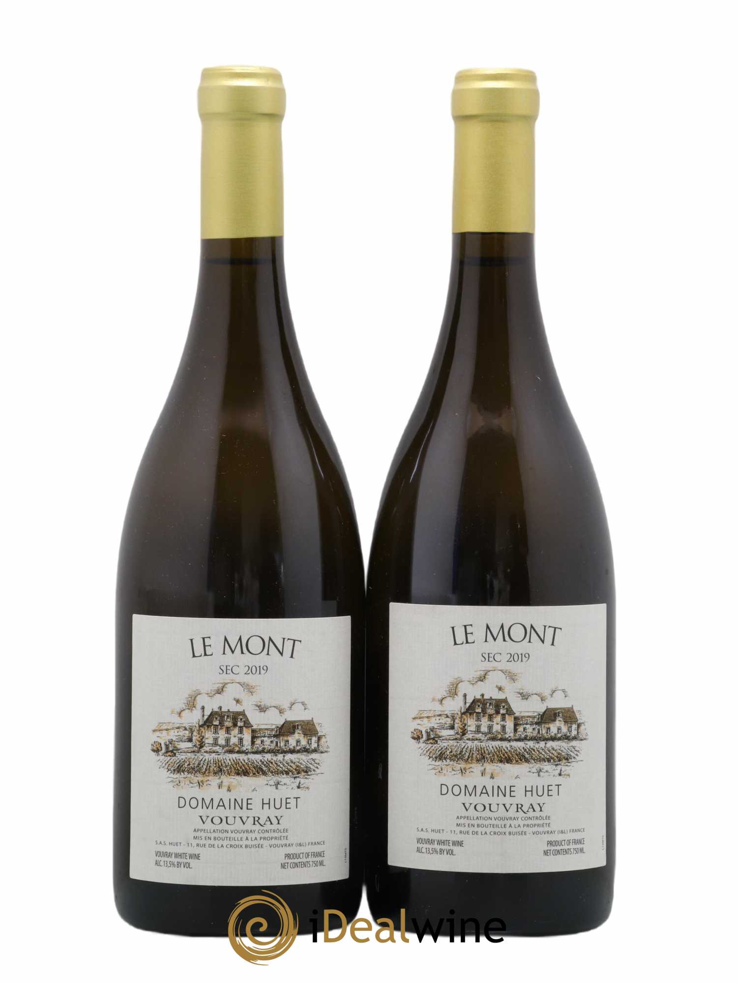 Vouvray Le Mont Sec Domaine Huet 2019 - Lot de 2 bouteilles - 0