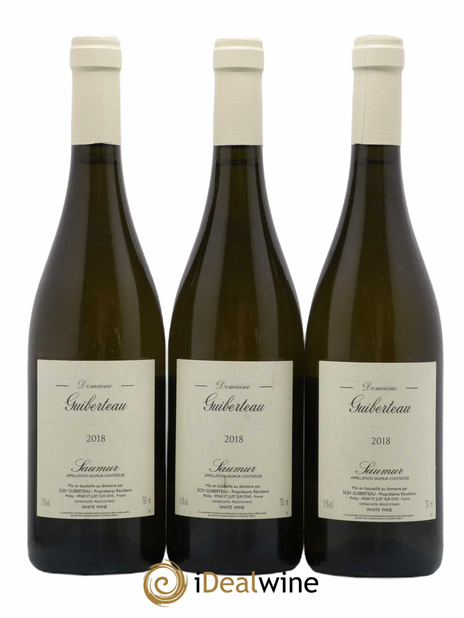 Saumur Domaine Guiberteau 2018 - Lot de 3 bouteilles - 0