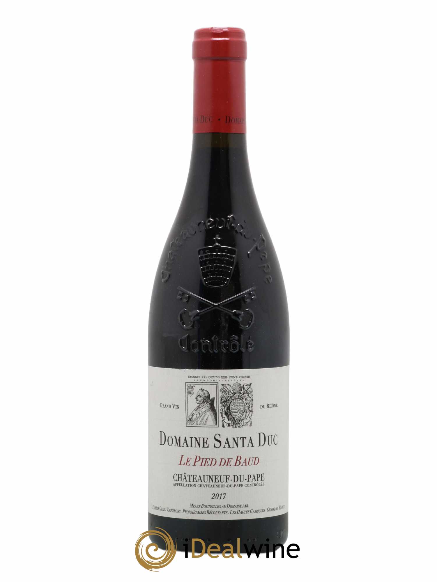 Châteauneuf-du-Pape Santa Duc (Domaine) Le Pied de Baud Famille Gras 2017 - Lot de 1 bouteille - 0
