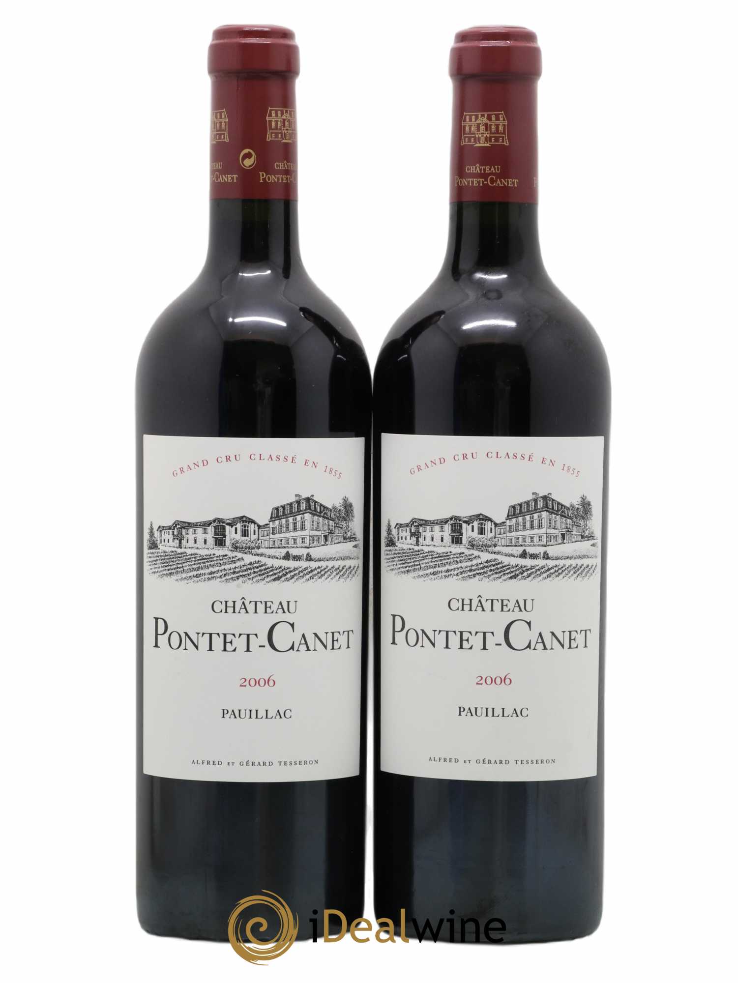 Château Pontet Canet 5ème Grand Cru Classé 2006 - Lot de 2 bouteilles - 0