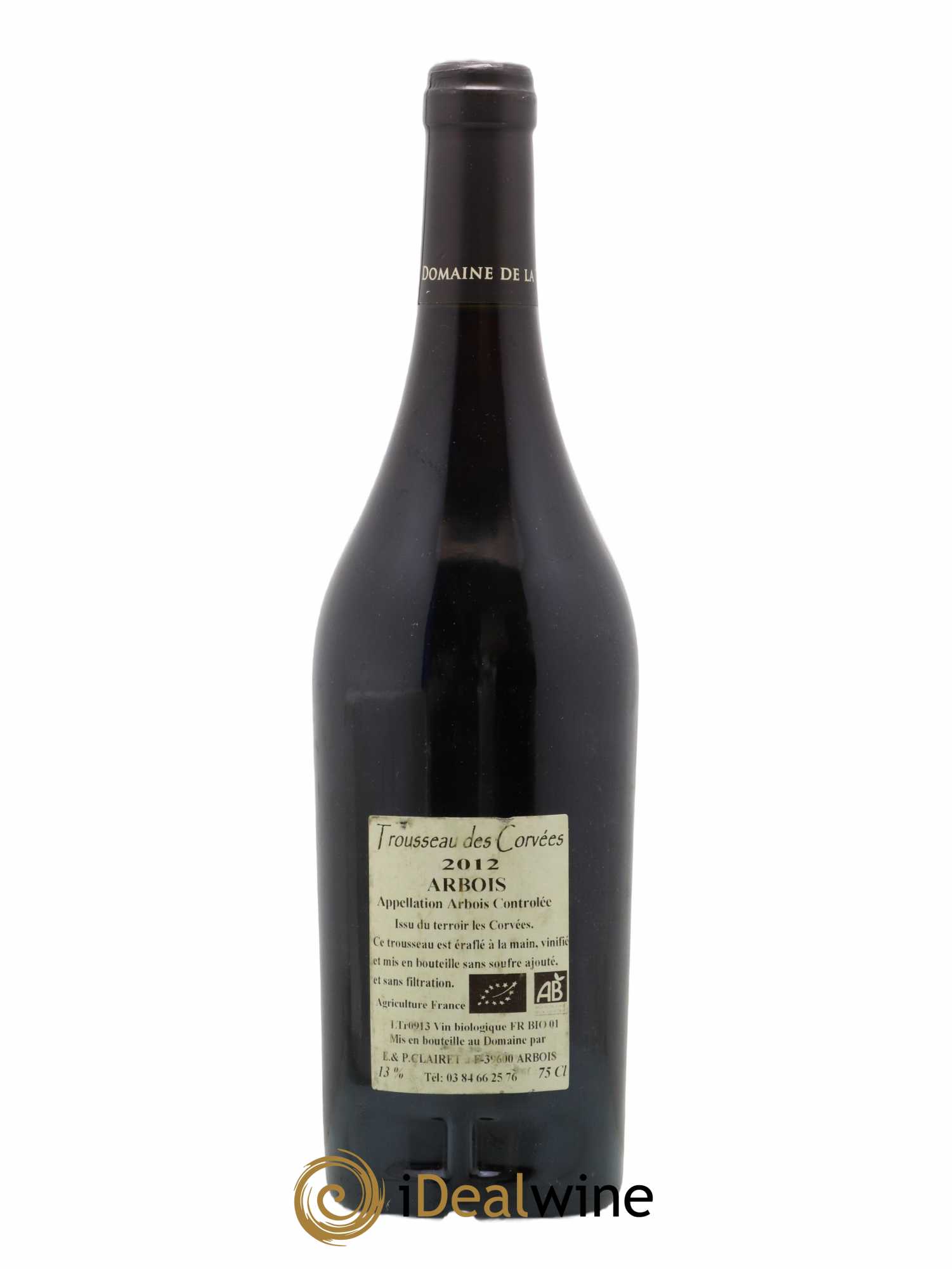 Arbois Trousseau des Corvées Domaine de la Tournelle 2012 - Lot de 1 bouteille - 1