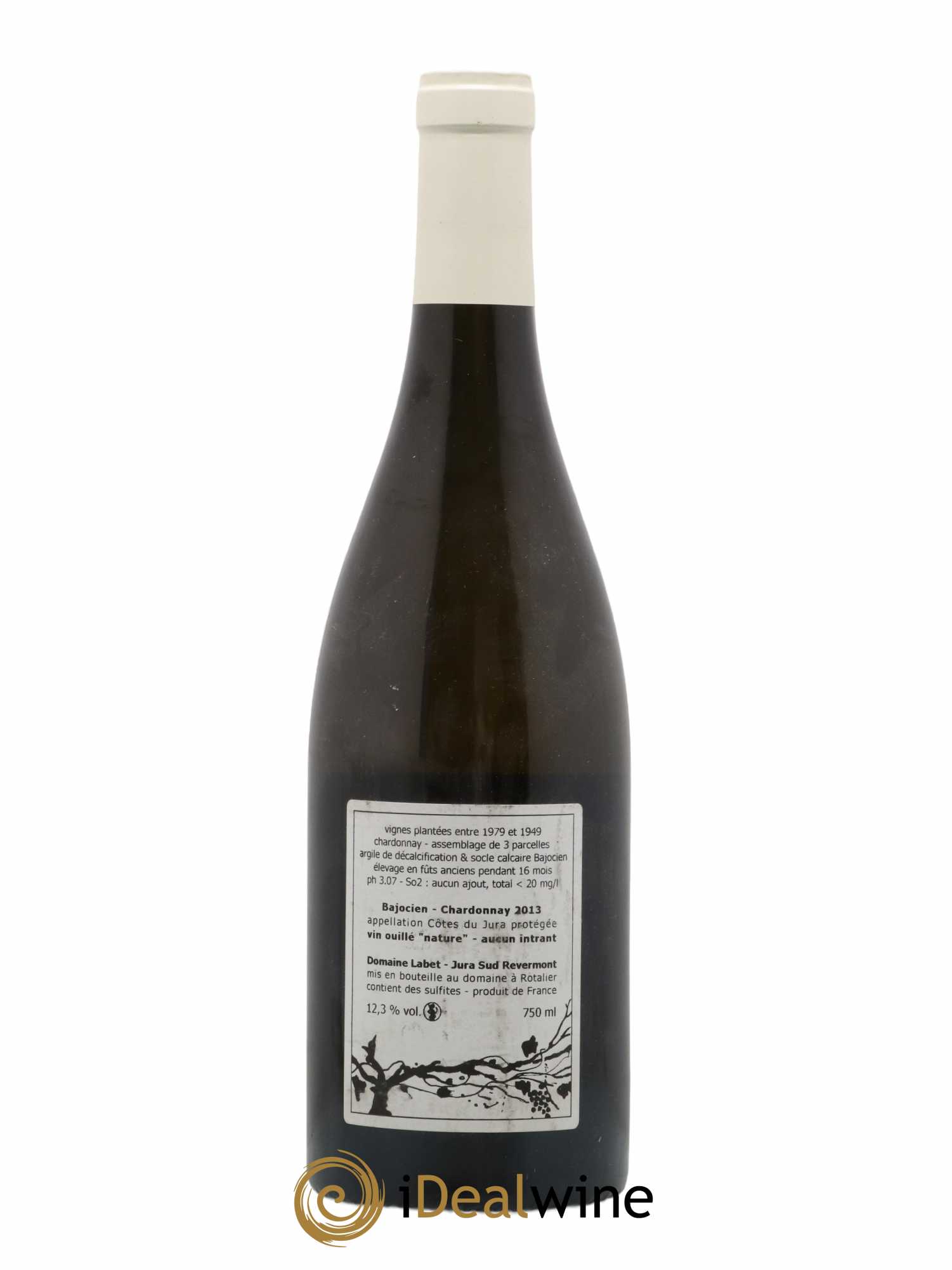 Côtes du Jura Chardonnay Bajocien Romain - Julien  - Charline Labet 2013 - Lot de 1 bouteille - 1