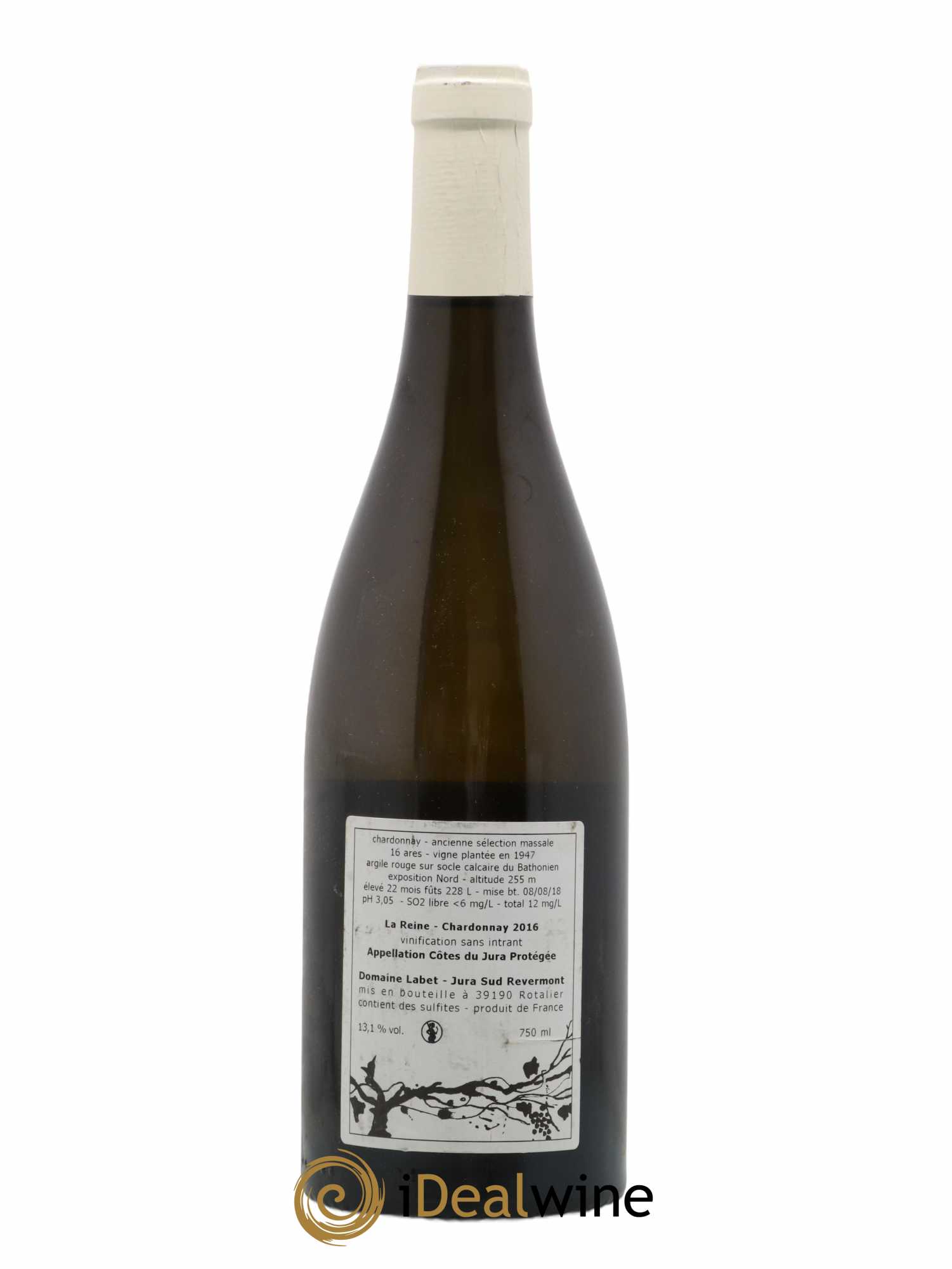 Côtes du Jura Chardonnay La Reine Romain - Julien - Charline Labet 2016 - Lot de 1 bouteille - 1