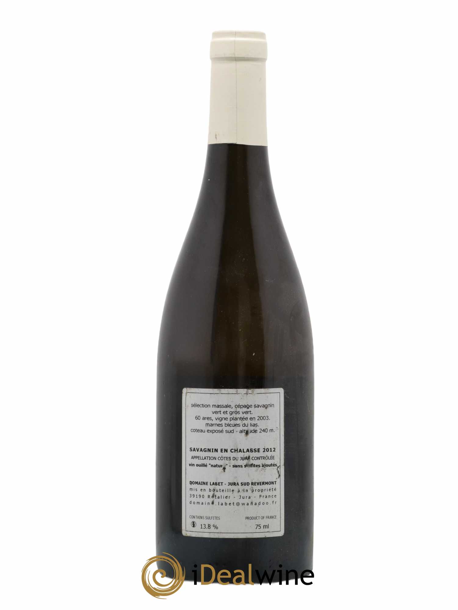 Côtes du Jura Fleur de Savagnin En Chalasse Romain - Julien - Charline Labet 2012 - Lot de 1 bouteille - 1