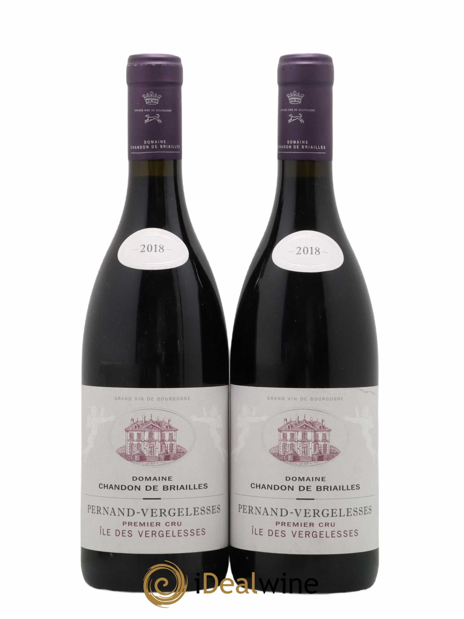 Pernand-Vergelesses 1er Cru Ile des Vergelesses Chandon de Briailles 2018 - Lot de 2 bouteilles - 0