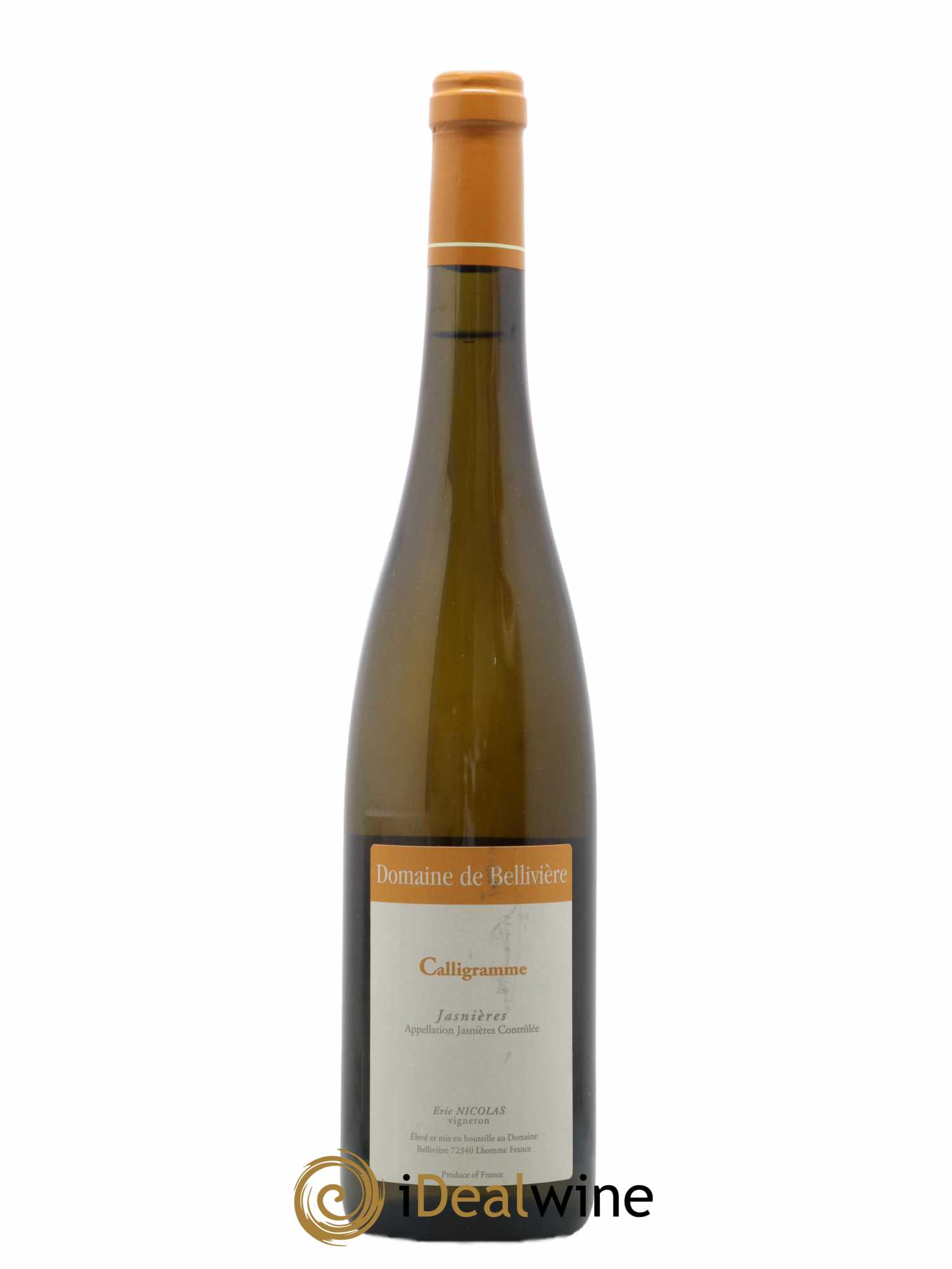 Jasnières Calligramme Domaine de Bellivière 2014 - Lot de 1 bouteille - 0