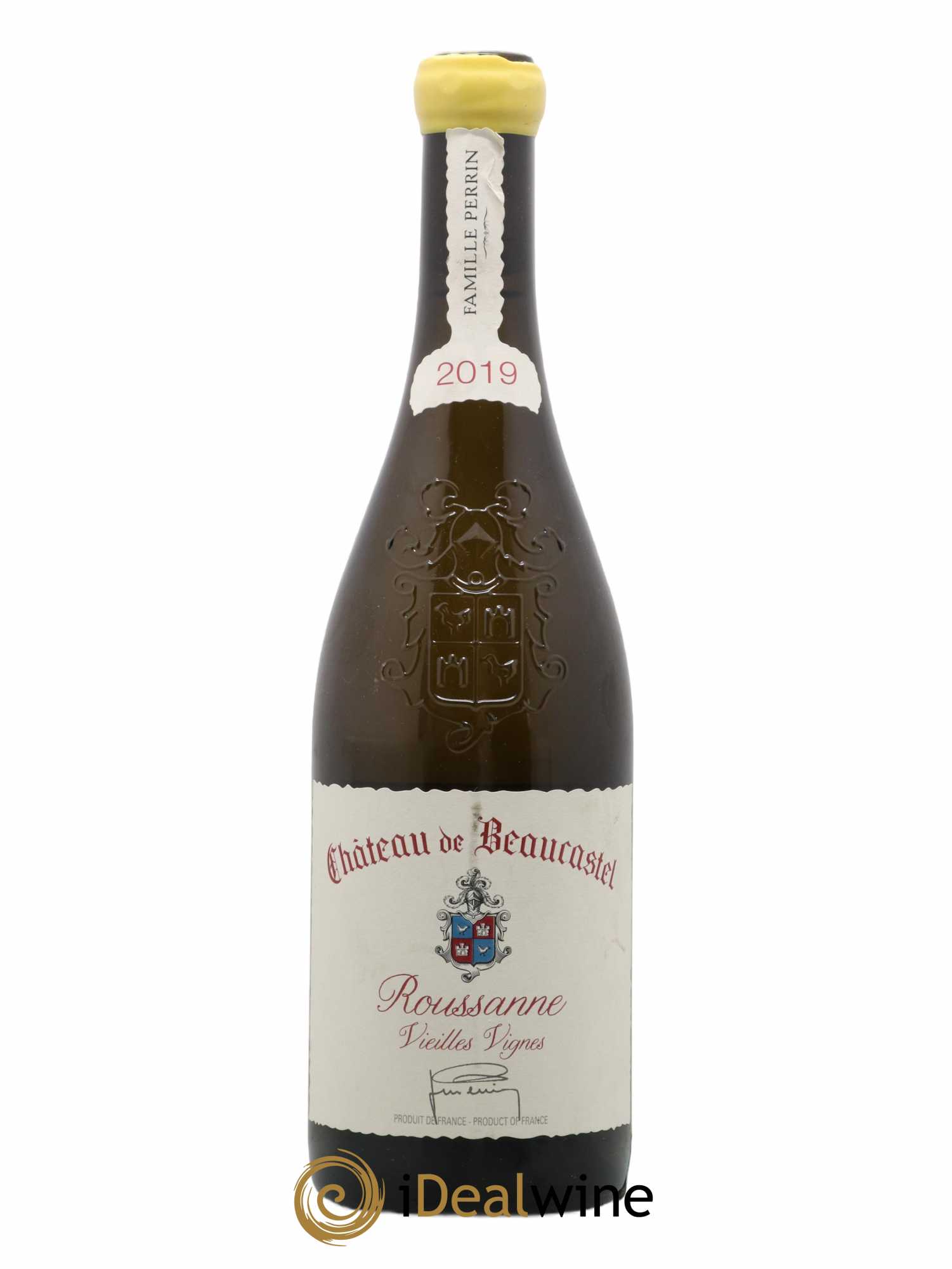 Châteauneuf-du-Pape Château de Beaucastel Vieilles vignes Roussanne Famille Perrin 2019 - Lot de 1 bouteille - 0