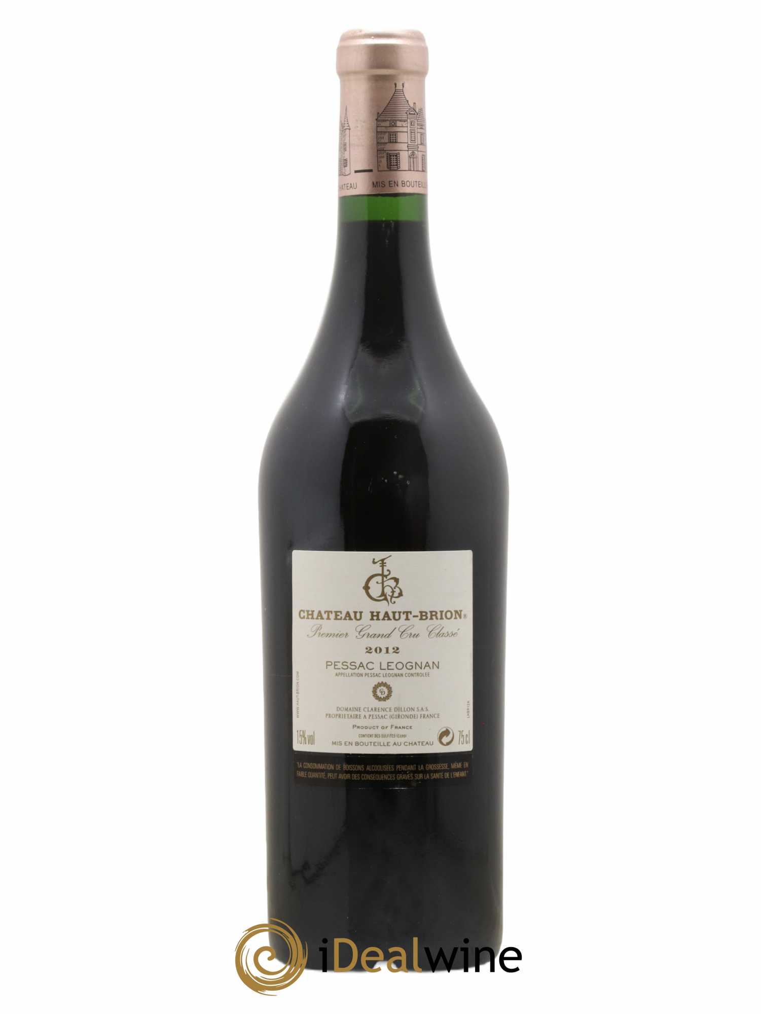 Château Haut Brion 1er Grand Cru Classé 2012 - Lot de 1 bouteille - 1