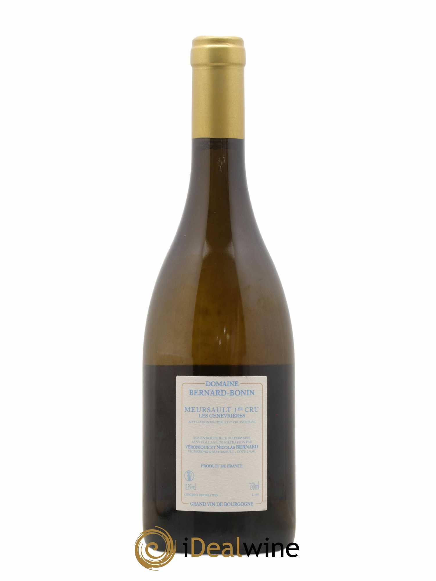 Meursault 1er Cru Les Genevrières Bernard Bonin 2016 - Lot de 1 bouteille - 1
