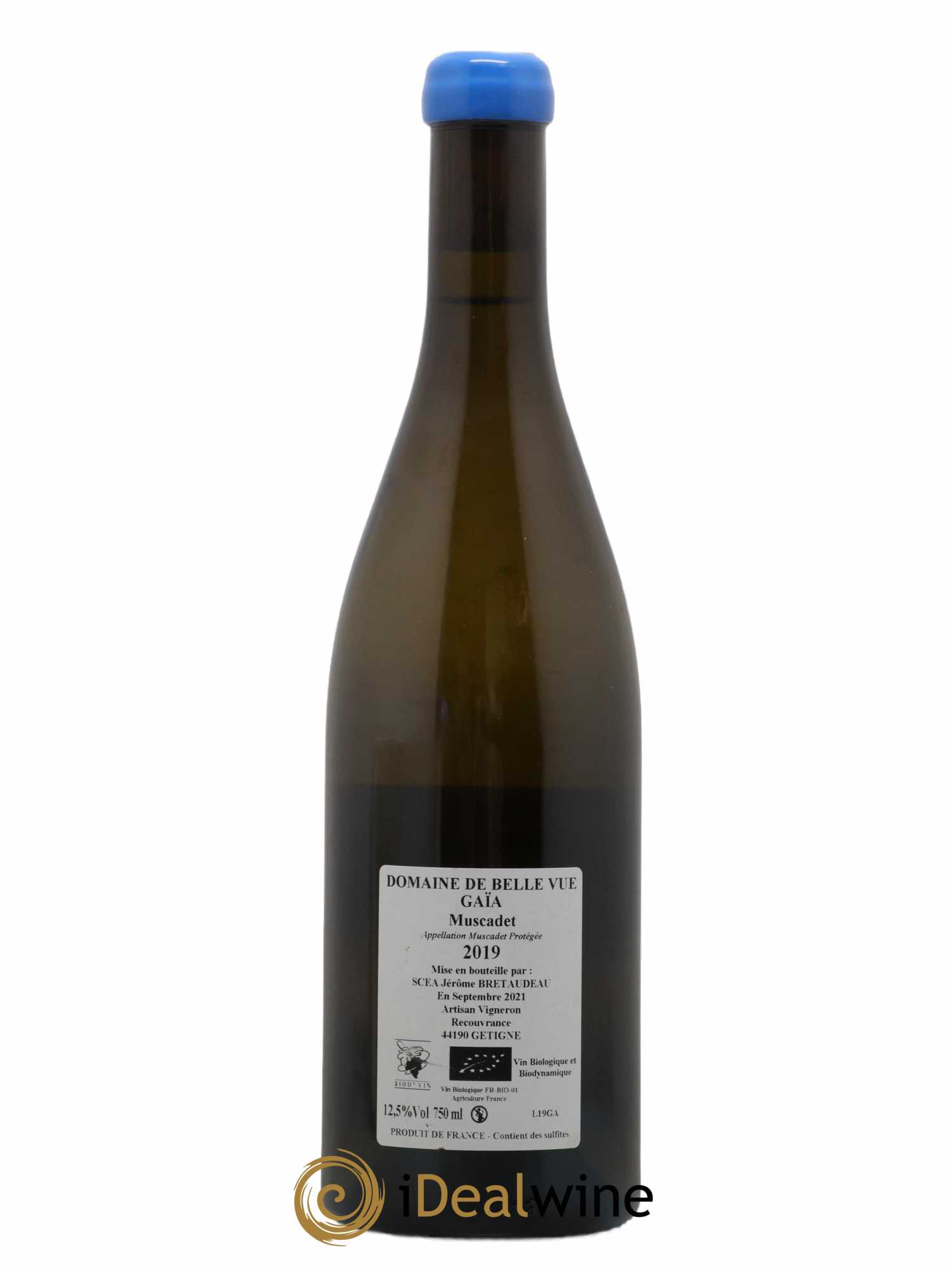 Muscadet-Sèvre-et-Maine Gaia Jérôme Bretaudeau - Domaine de Bellevue 2019 - Lot de 1 bouteille - 1