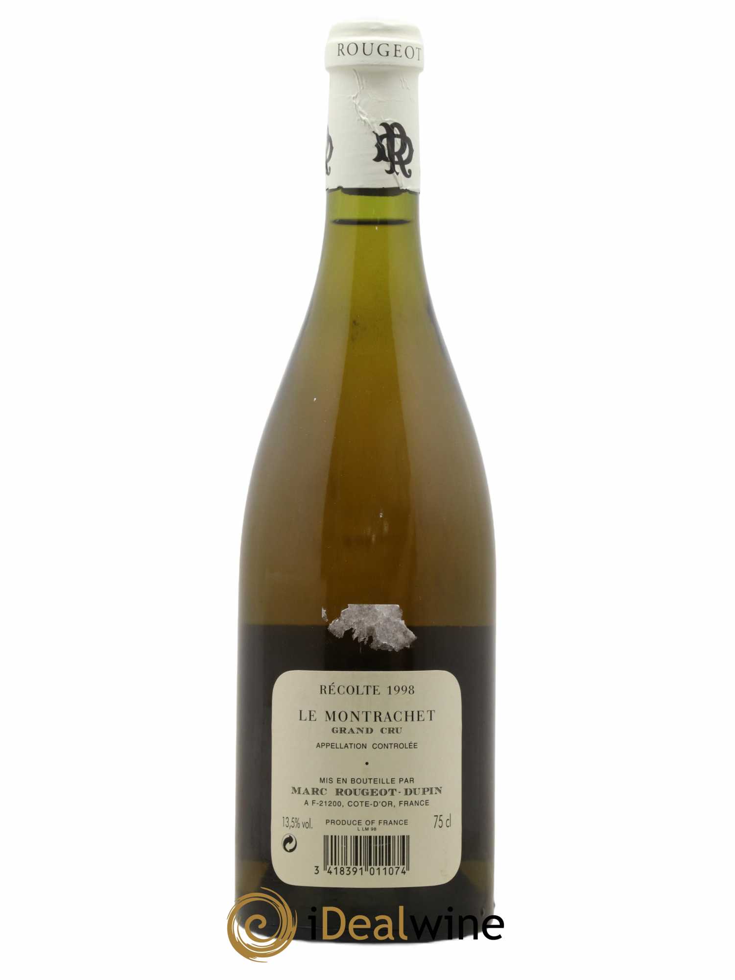 Montrachet Grand Cru Marc Rougeot-Dupin 1998 - Lot de 1 bouteille - 1