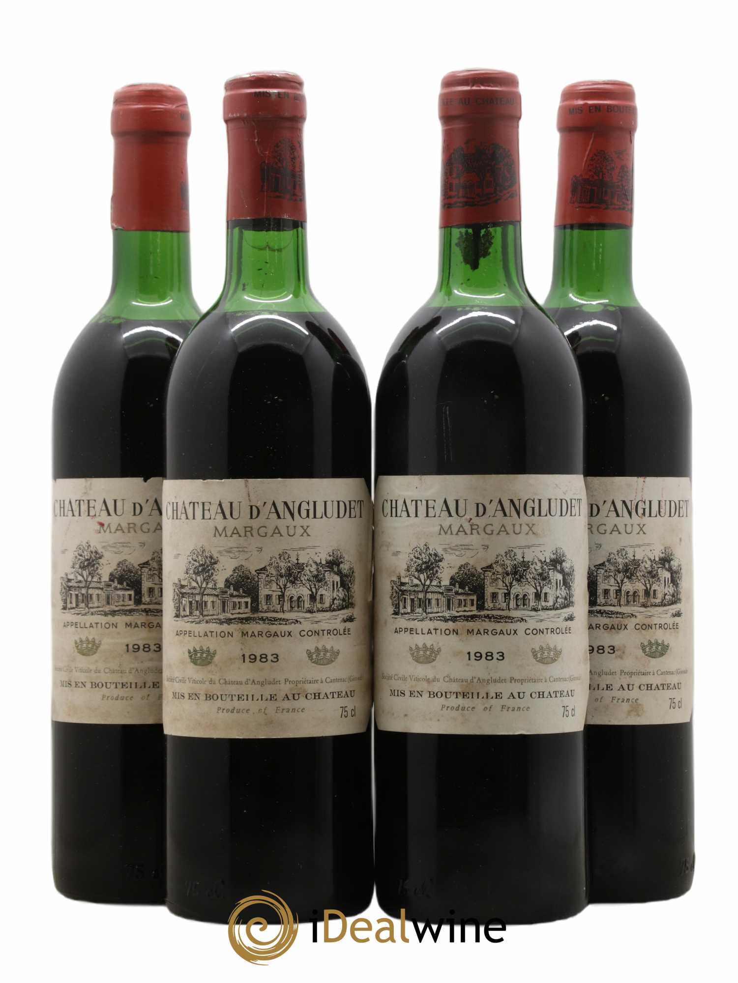 Château d' Angludet Cru Bourgeois 1983 - Lot de 4 bouteilles - 0