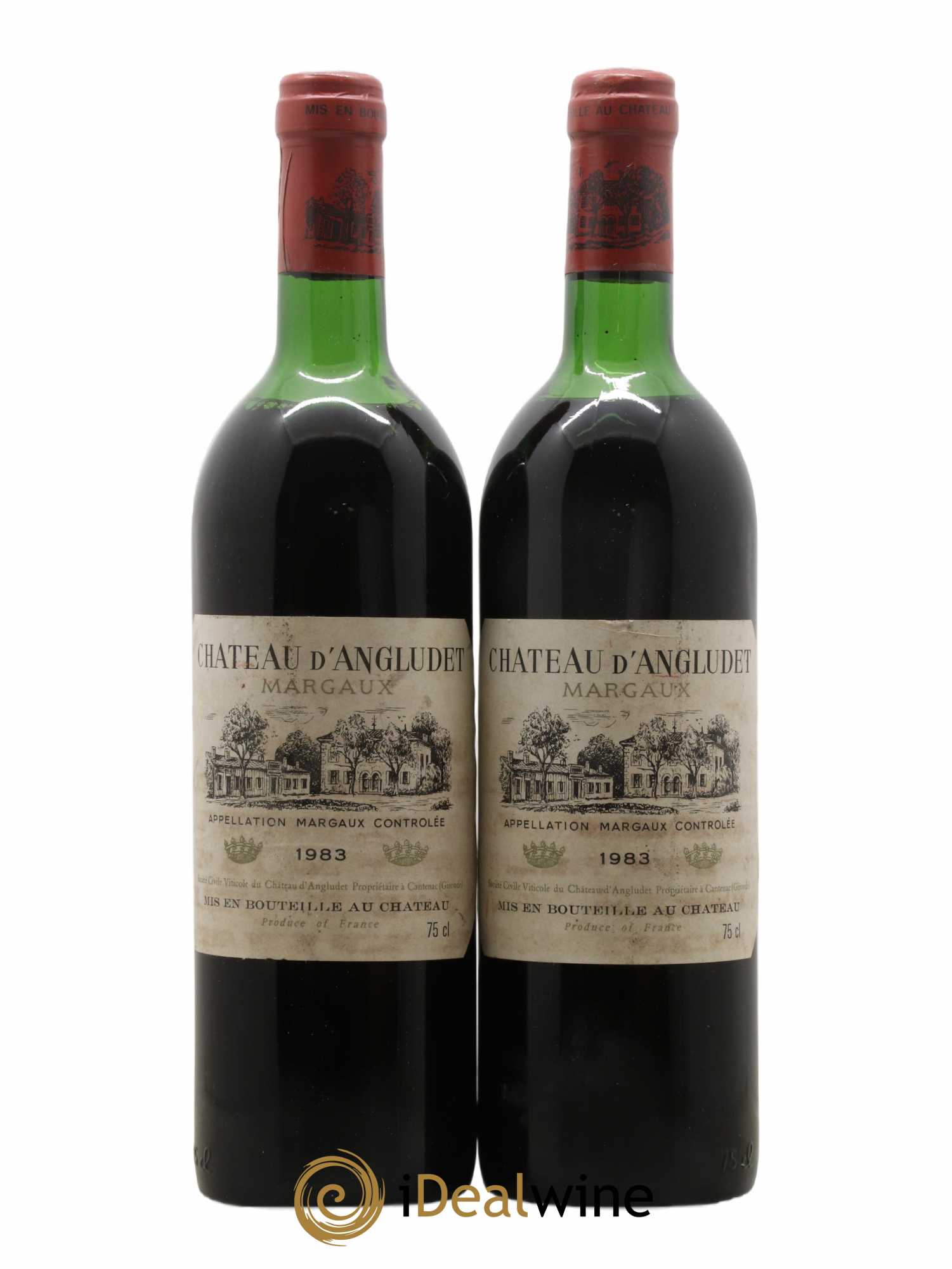 Château d' Angludet Cru Bourgeois 1983 - Lot de 2 bouteilles - 0