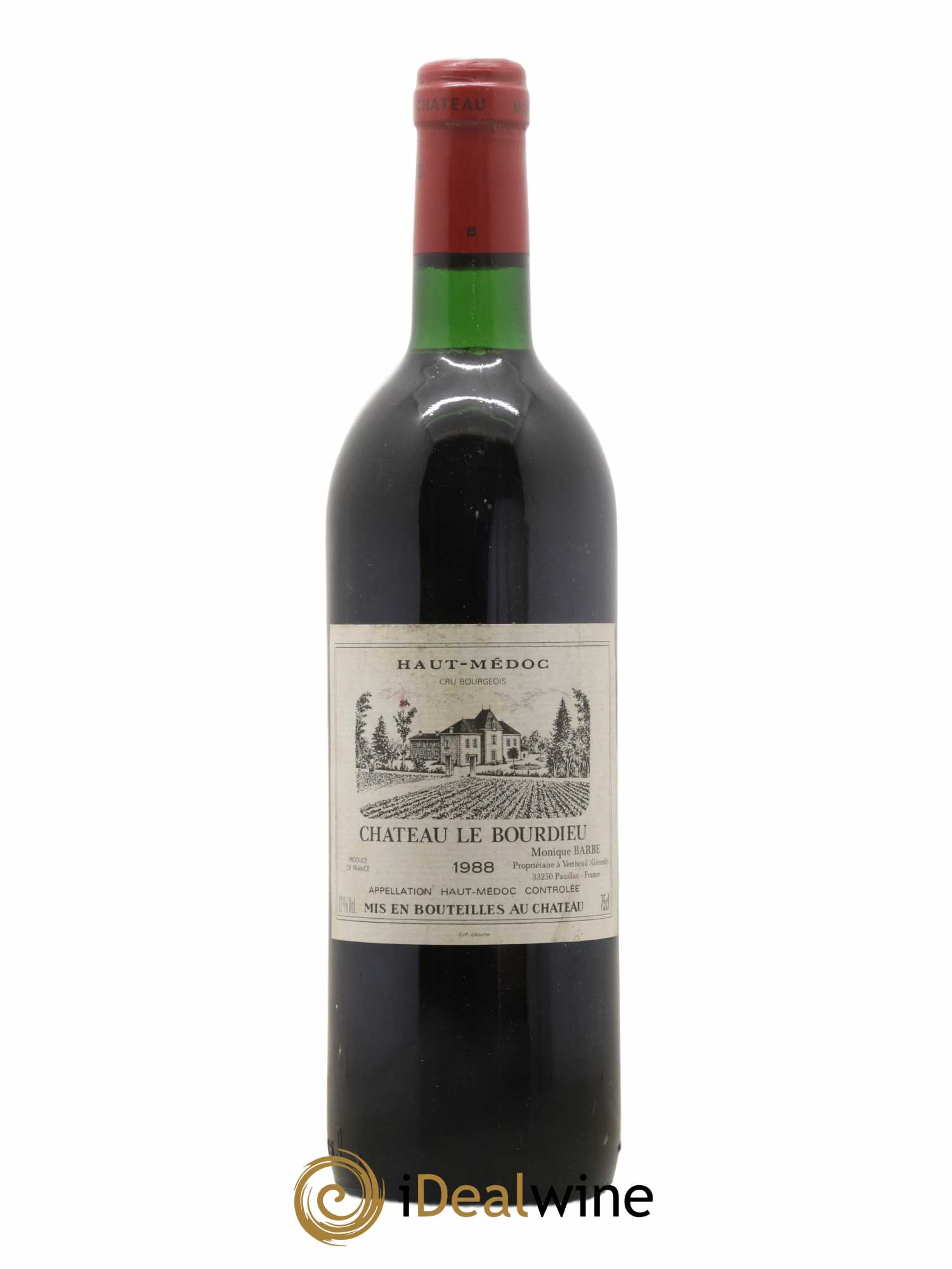 Château le Bourdieu Cru Bourgeois 1988 - Lot de 1 bouteille - 0