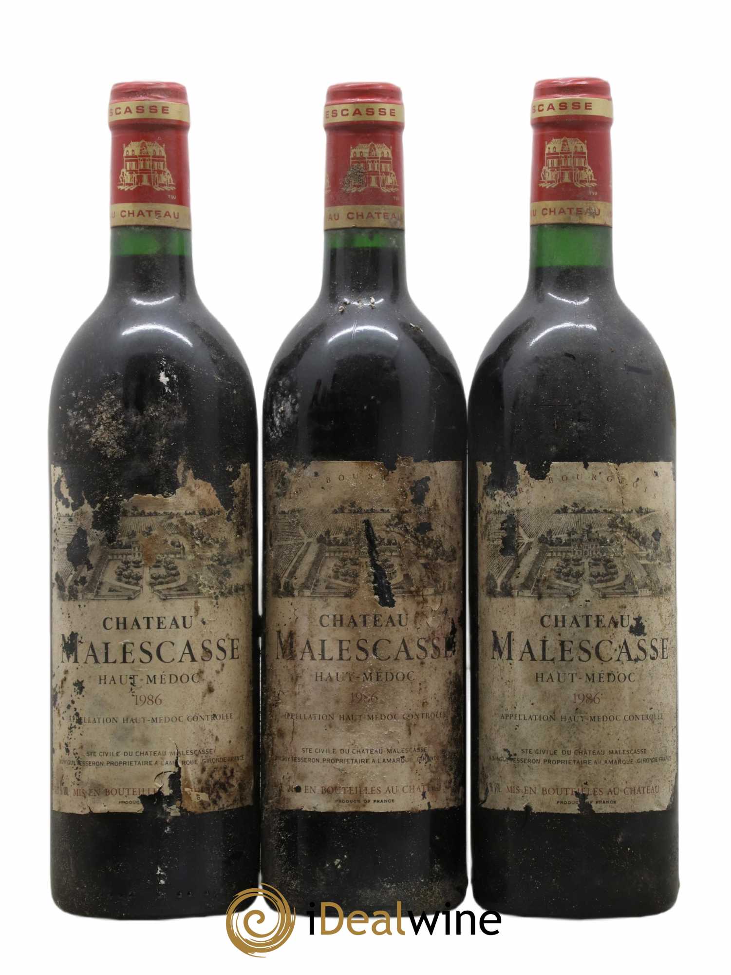 Château Malescasse Cru Bourgeois Exceptionnel 1986 - Lot de 6 bouteilles - 1