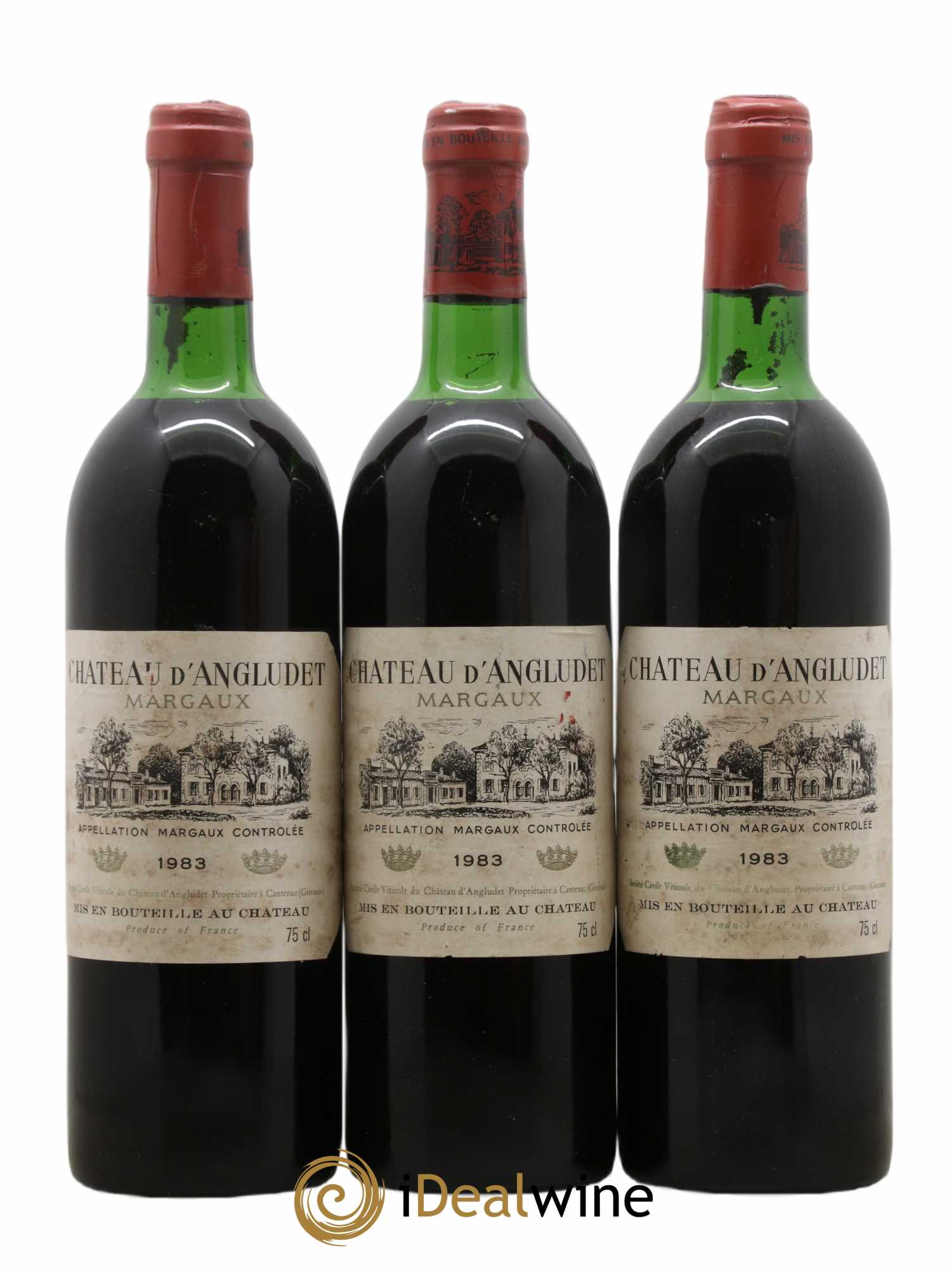 Château d' Angludet Cru Bourgeois 1983 - Lot de 6 bouteilles - 1