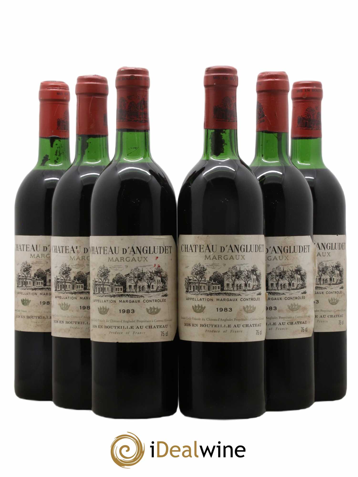 Château d' Angludet Cru Bourgeois 1983 - Lot de 6 bouteilles - 0