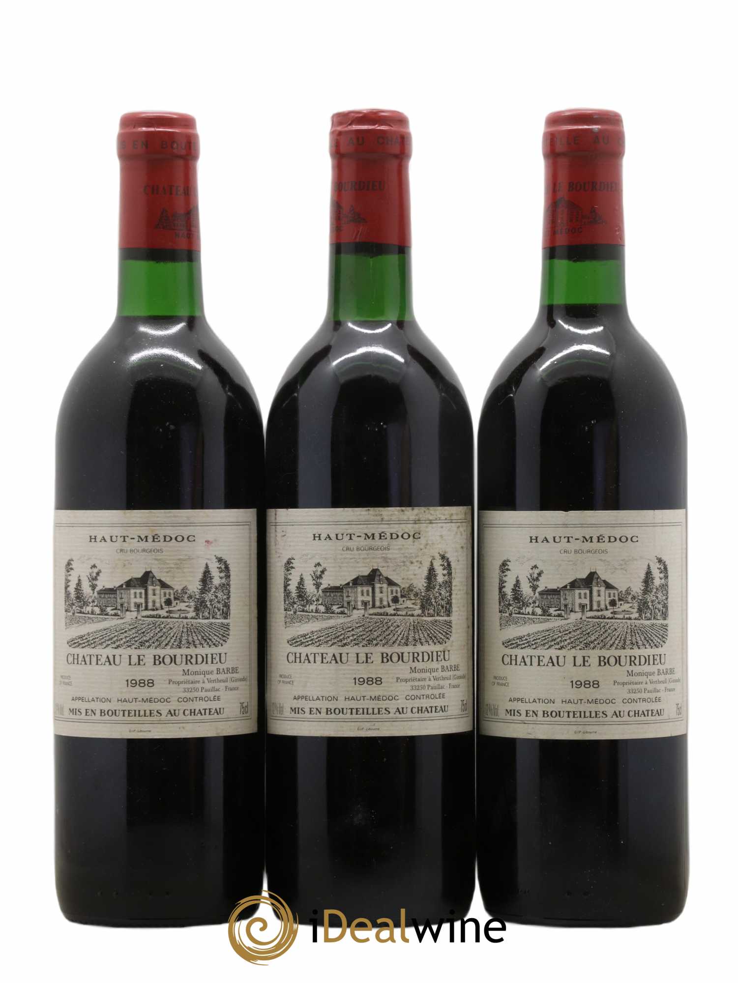 Château le Bourdieu Cru Bourgeois 1988 - Lot de 6 bouteilles - 2