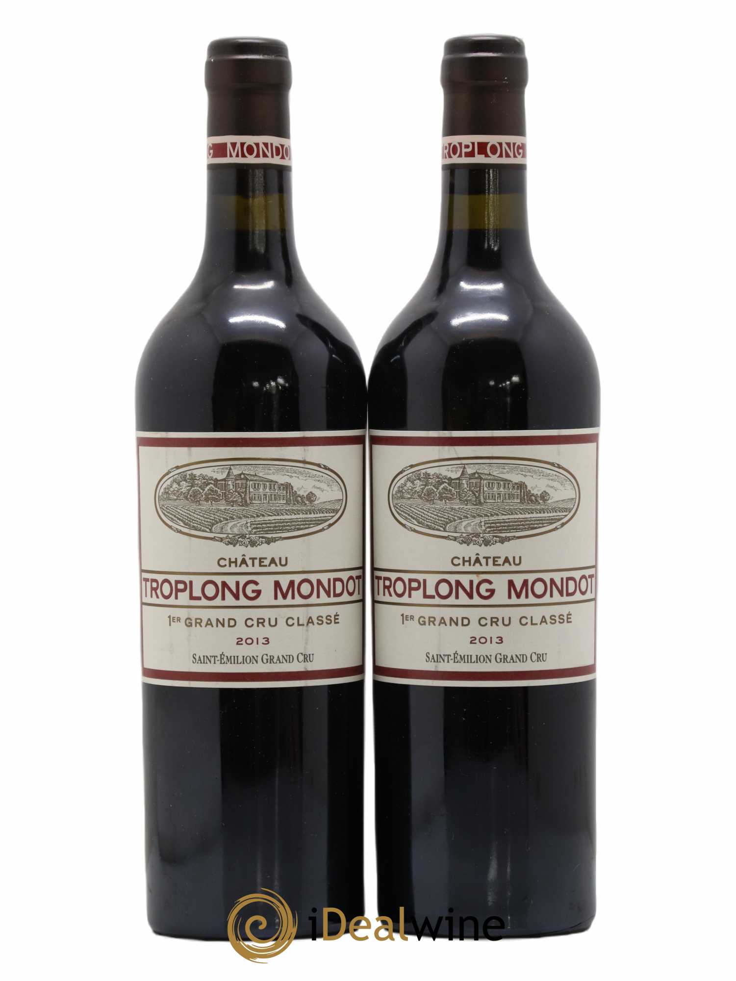 Château Troplong Mondot 1er Grand Cru Classé B 2013 - Lot de 2 bouteilles - 0
