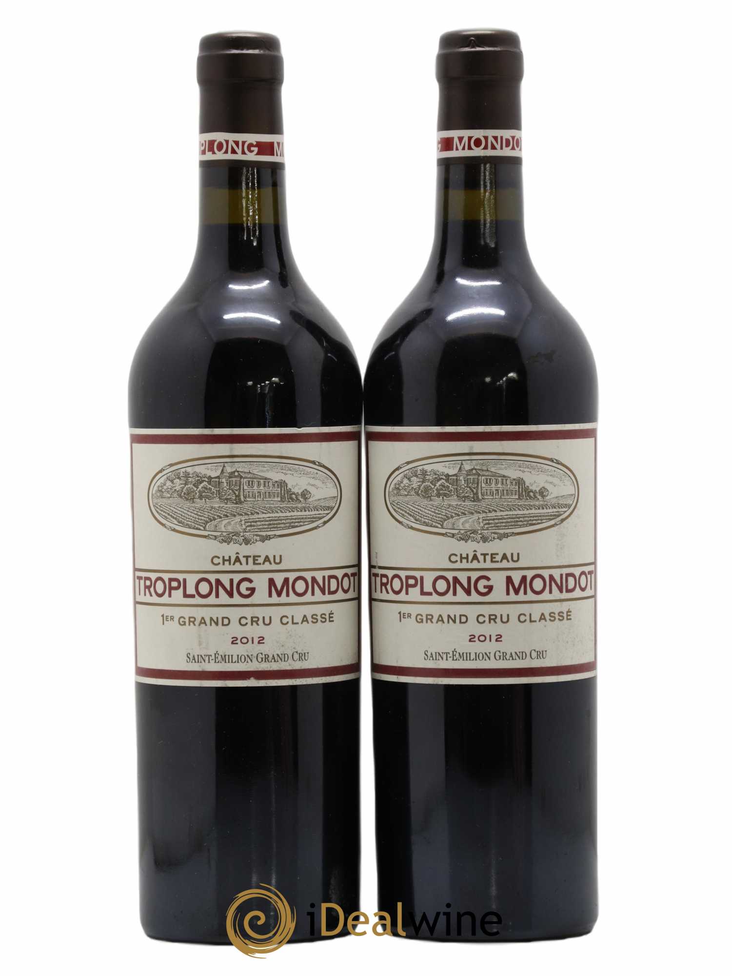 Château Troplong Mondot 1er Grand Cru Classé B 2012 - Lot de 2 bouteilles - 0