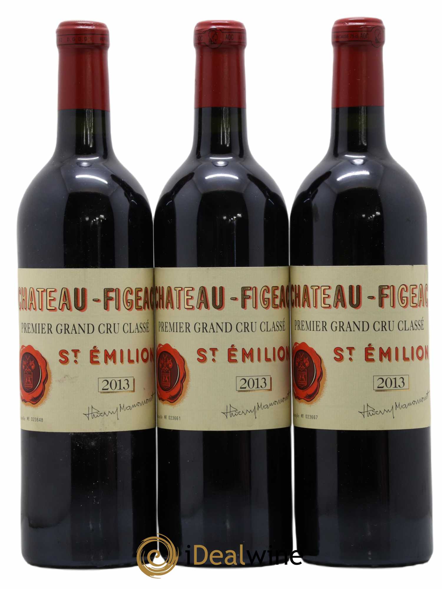 Château Figeac 1er Grand Cru Classé A 2013 - Lot de 3 bouteilles - 0