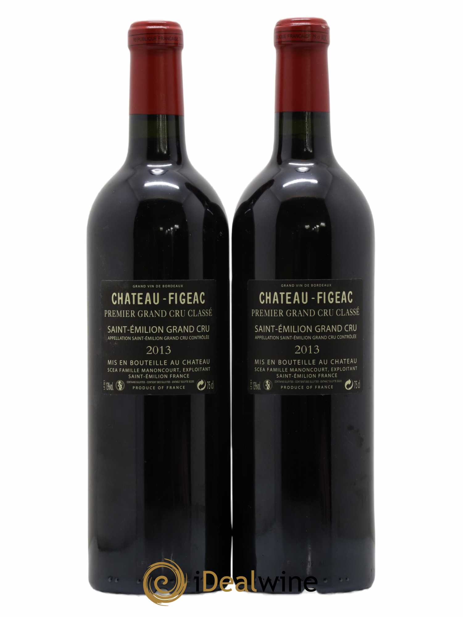 Château Figeac 1er Grand Cru Classé A 2013 - Lot de 2 bouteilles - 1