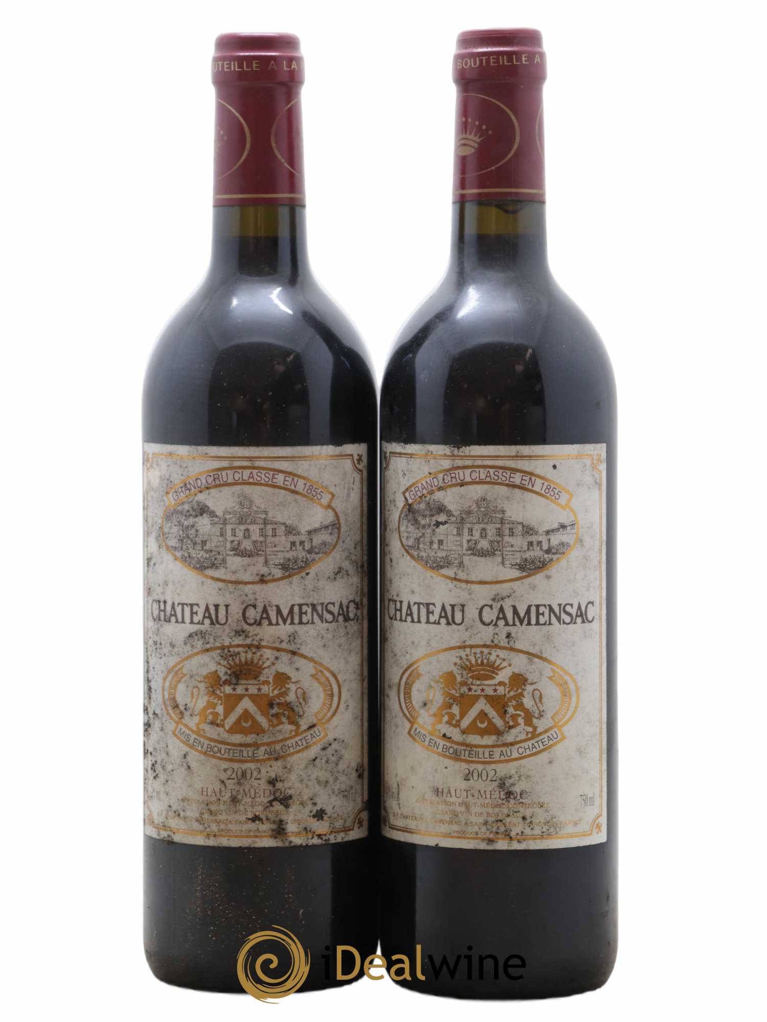 Château Camensac 5ème Grand Cru Classé 2002 - Lot de 2 bouteilles - 0