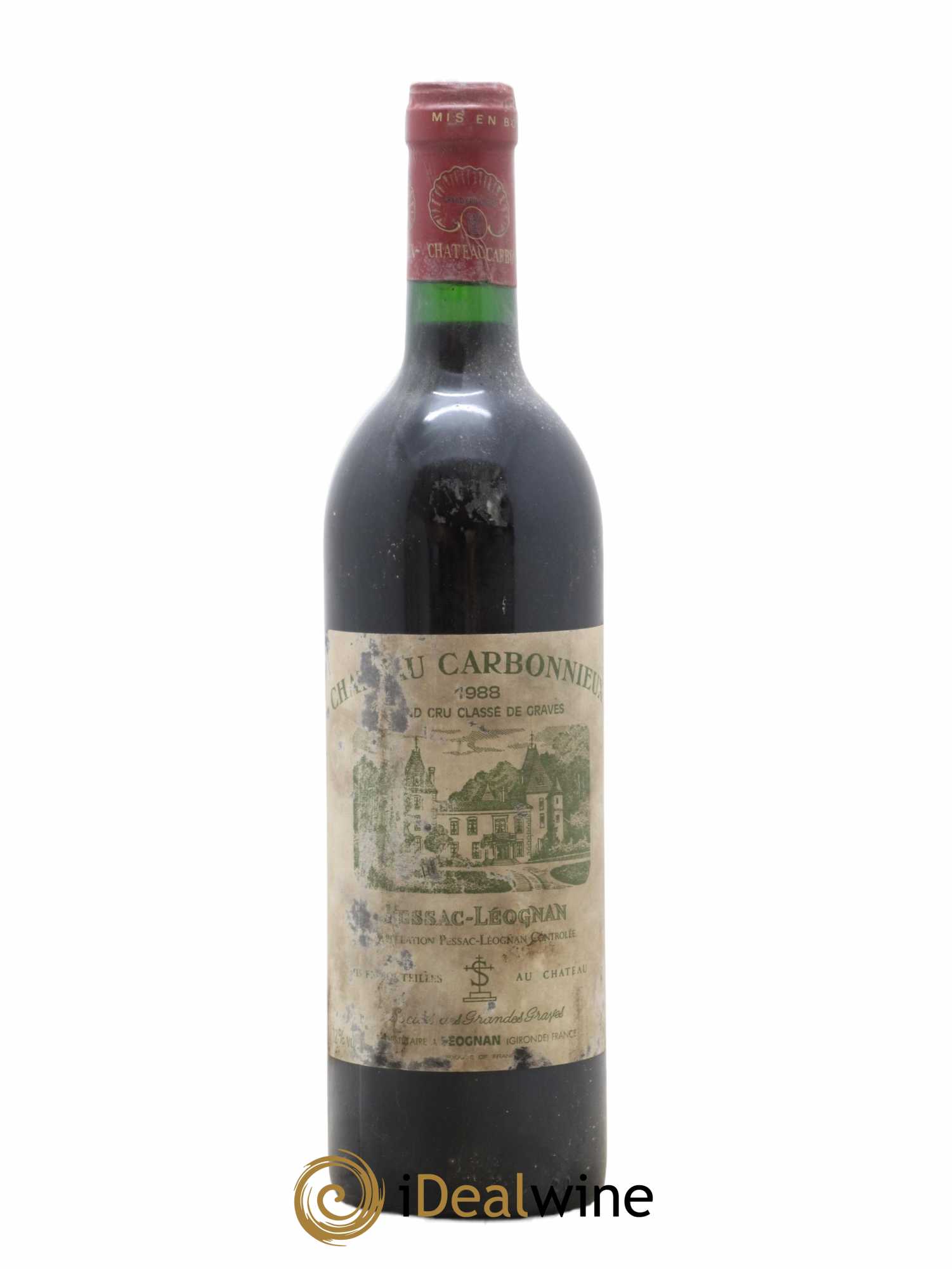 Château Carbonnieux Cru Classé de Graves 1988 - Lot de 1 bouteille - 0