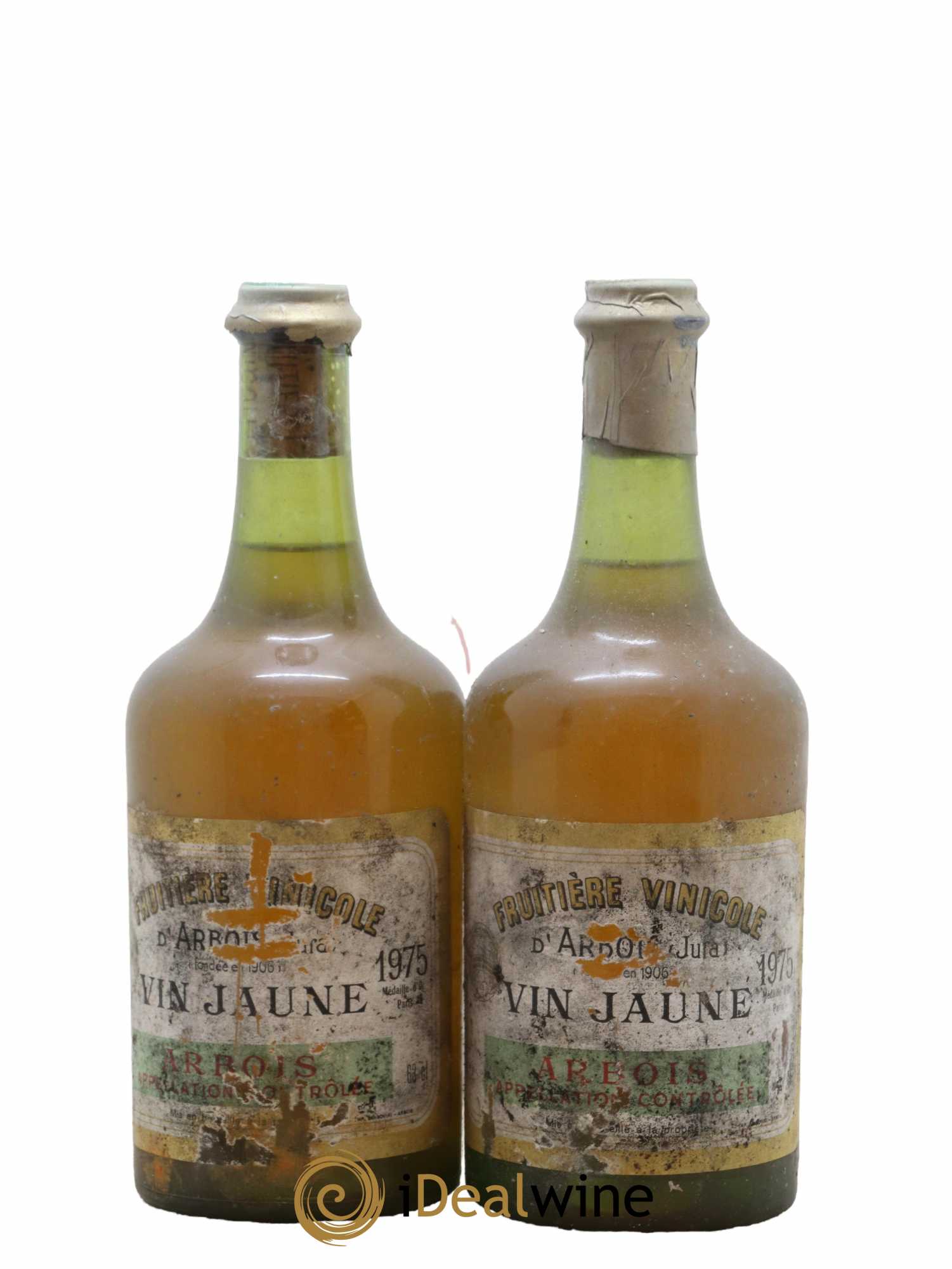 Arbois Vin Jaune Fruitière Vinicole d'Arbois 1975 - Lot de 2 bouteilles - 0