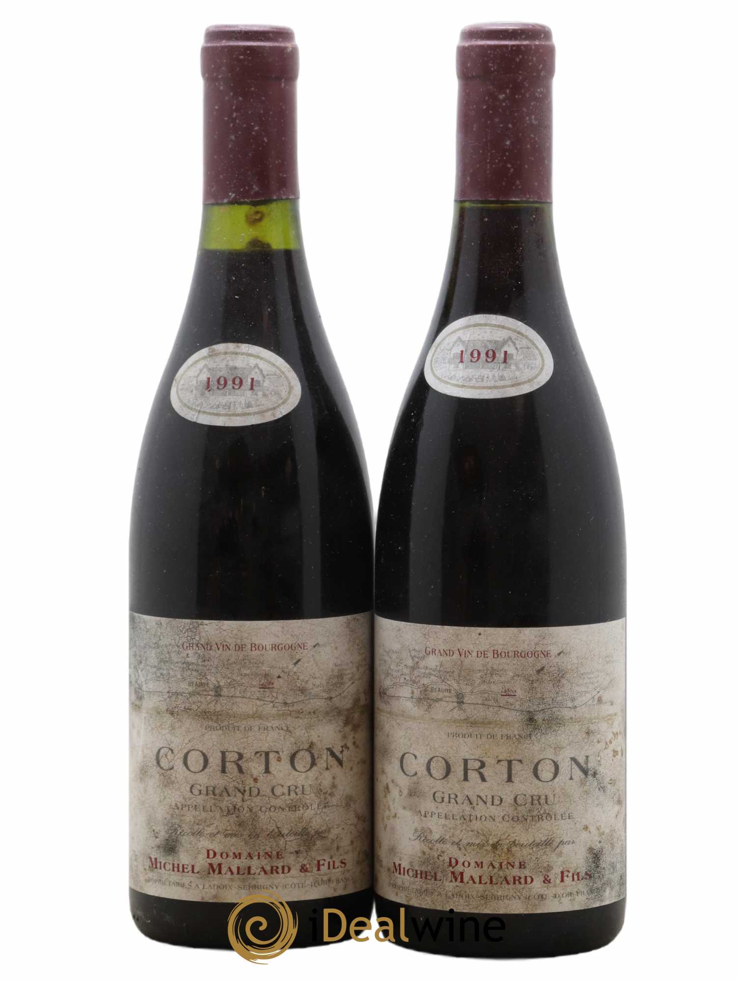 Corton Grand Cru Mallard & Fils 1991 - Lot de 2 bouteilles - 0
